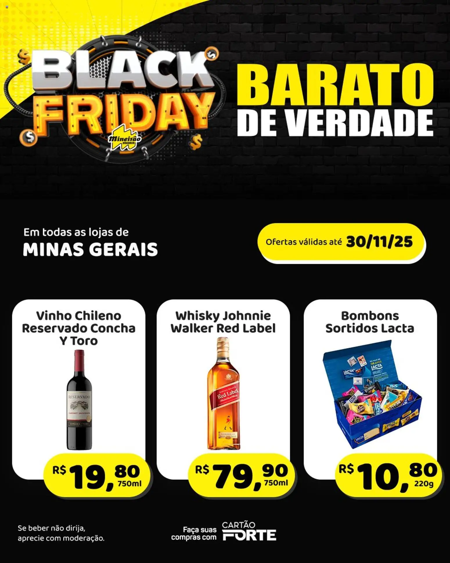 Mineirão Atacarejo Folheto - válido de 28.11.2025 | Página: 3 | Produtos: Whisky, Faca, Vinho