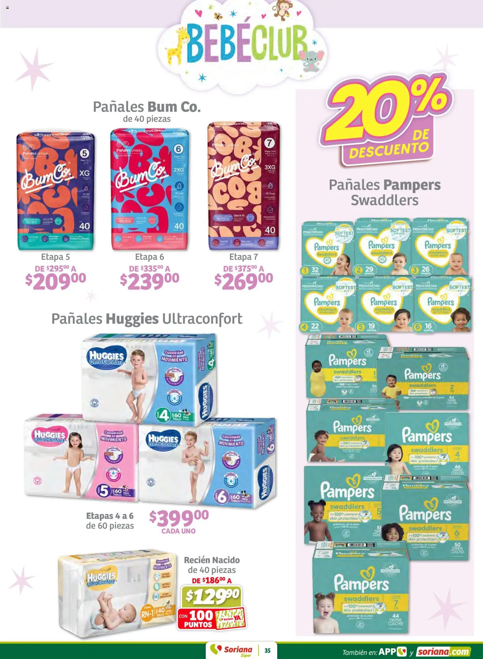 Nuevas ofertas de Soriana válidas en toda la República Mexicana desde el 30.01.2026. ¡Encuentra las mejores ofertas en Soriana - Preciazazaso Súper: Frontera Chia, Q. Roo! | Página: 35 | Productos: Pañales