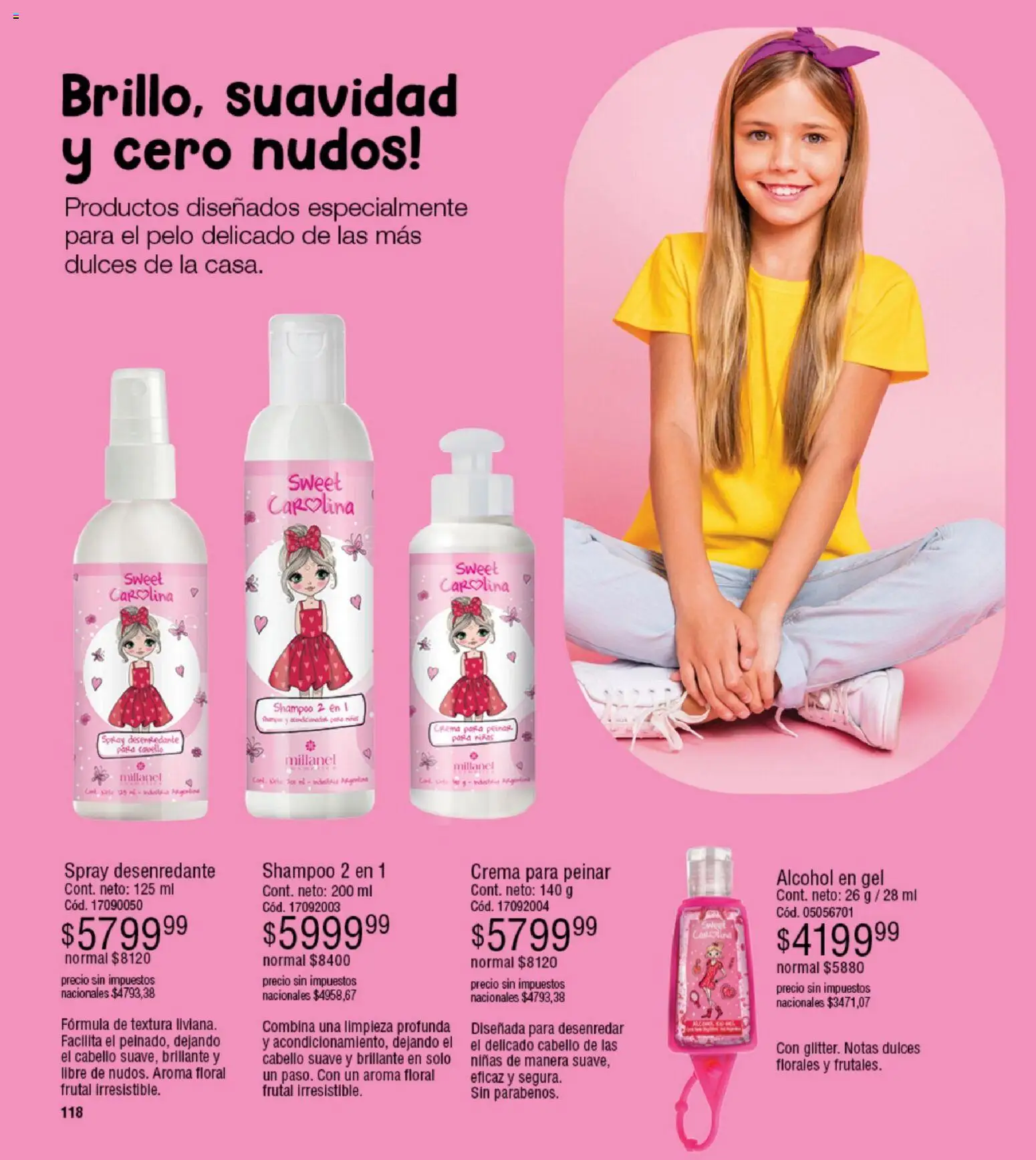 Millanel - Catálogo │ válido desde el 02.02.2026 | Página: 142 | Productos: Alcohol en gel, Shampoo, Crema
