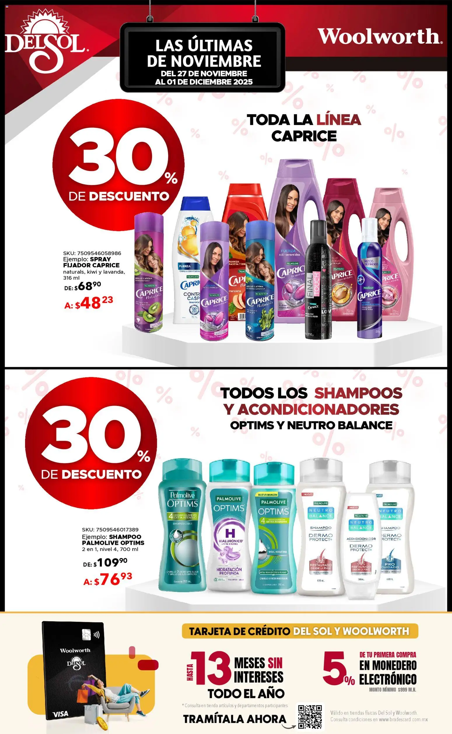 Nuevas ofertas de Del Sol y Woolworth válidas en toda la República Mexicana desde el 27.11.2025. ¡Encuentra las mejores ofertas en Del Sol y Woolworth Buen Fin ! | Página: 5 | Productos: Fijador, Brillo, Kiwi, Acondicionador