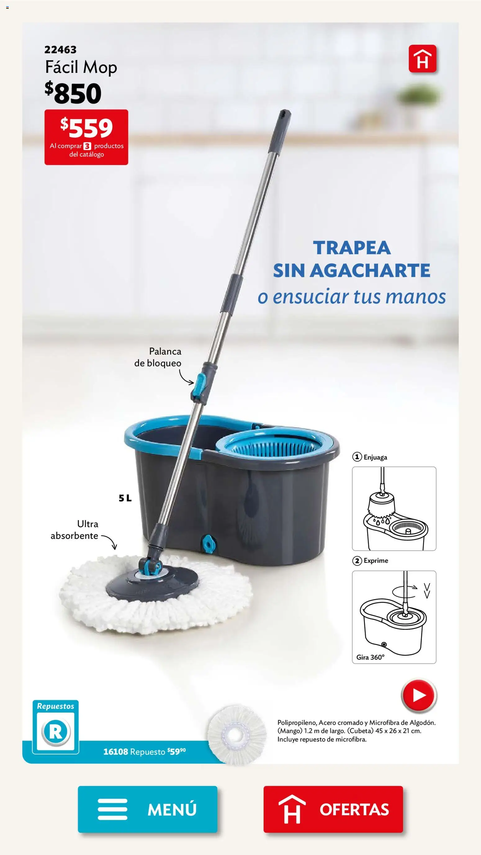 Nuevas ofertas de Betterware válidas en toda la República Mexicana desde el 02.03.2026. ¡Encuentra las mejores ofertas en Betterware campaña 3 2026! | Página: 4 | Productos: Mango