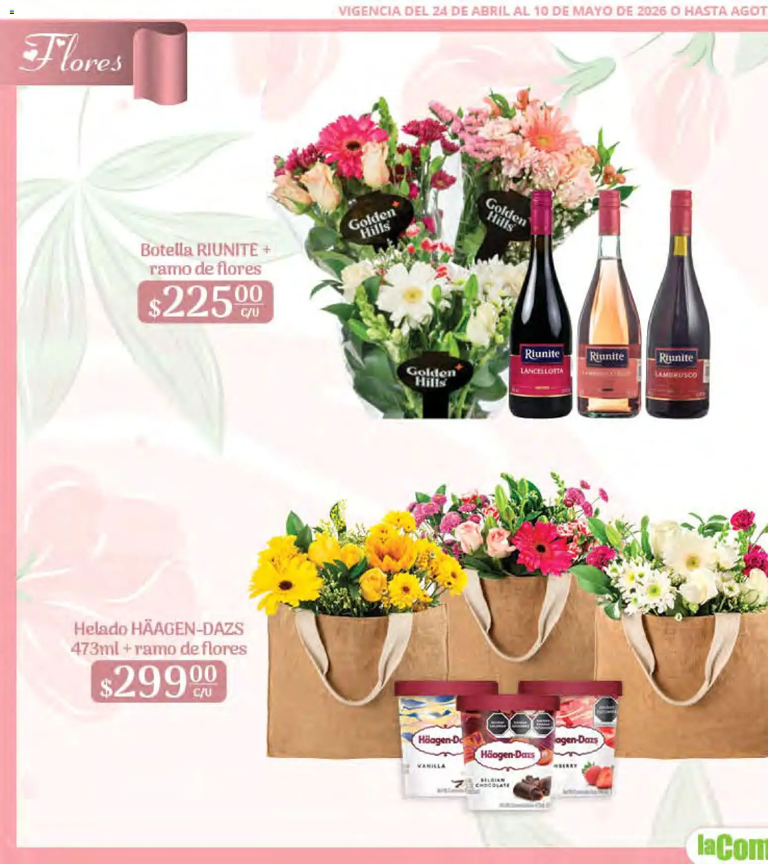 Nuevas ofertas de La Comer válidas en toda la República Mexicana desde el 24.04.2026. ¡Encuentra las mejores ofertas en La Comer folleto Mamá es lo más importante! | Página: 2 | Productos: Helado, Botella