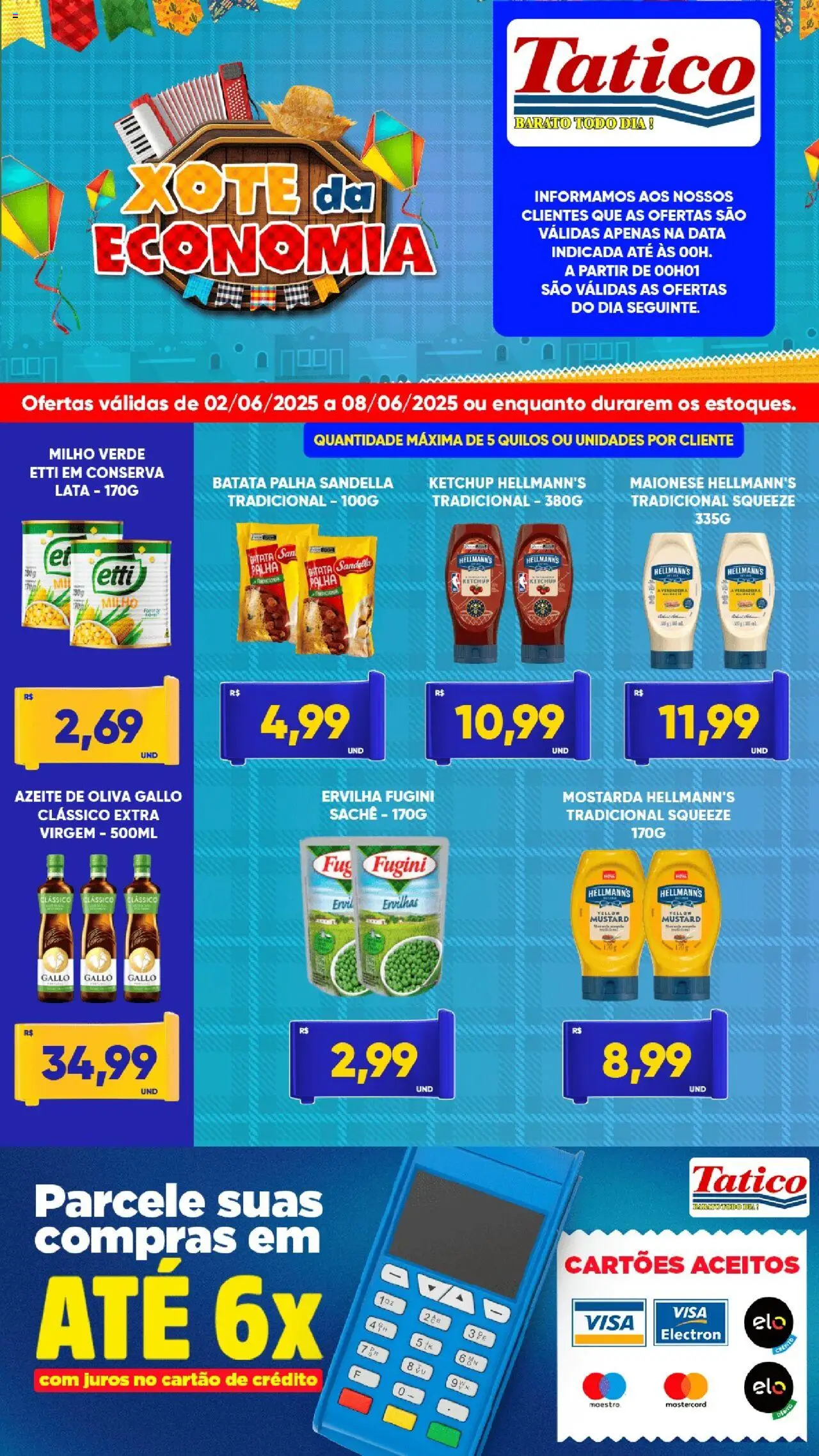 Tatico Folheto - válido de 02.06.2025 | Página: 4 | Produtos: Ervilha, Ketchup, Batata, Azeite