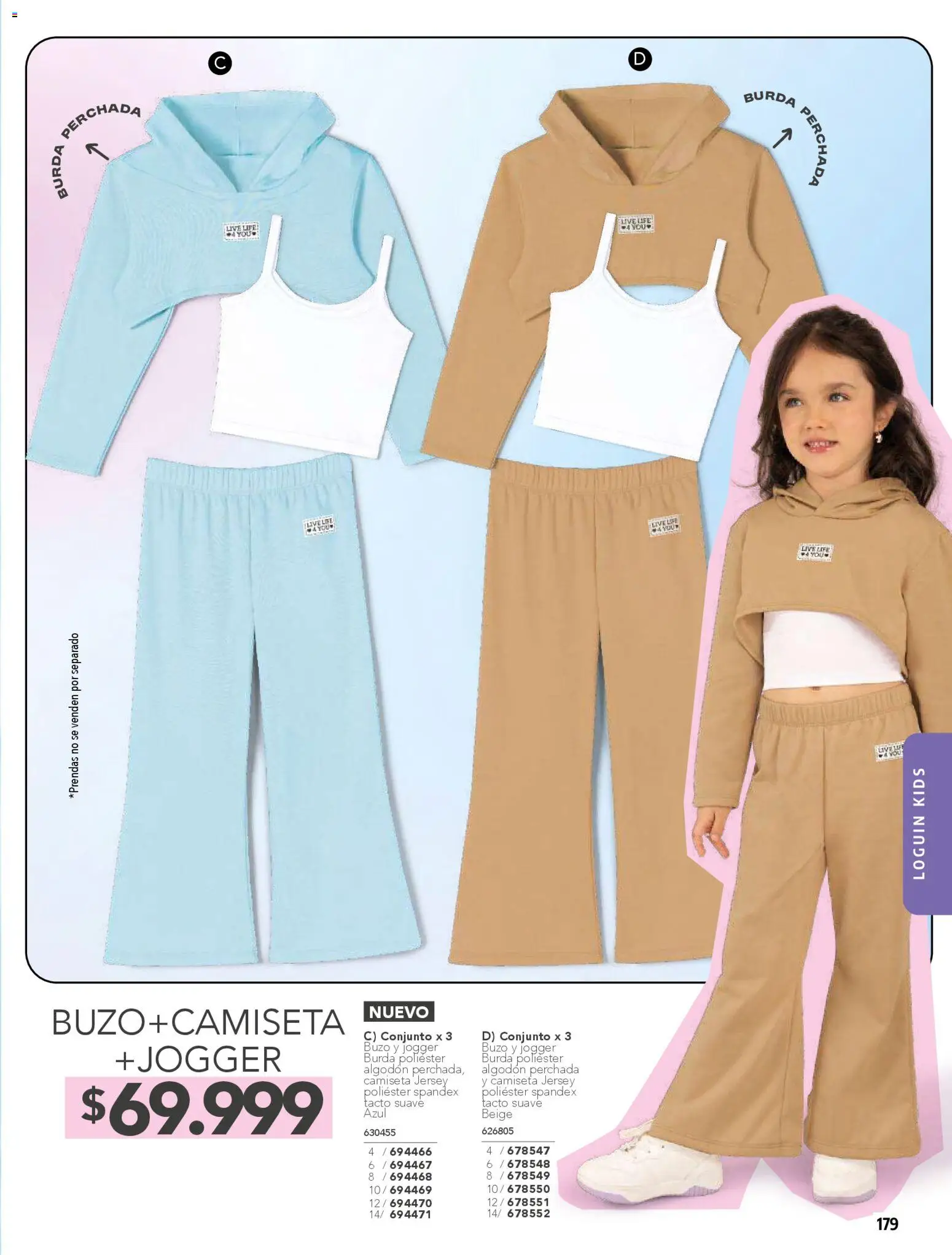 Pacifika revista - valida desde el 01.02.2026 | Página: 179 | Productos: Algodón, Buzo, Camiseta, Conjunto