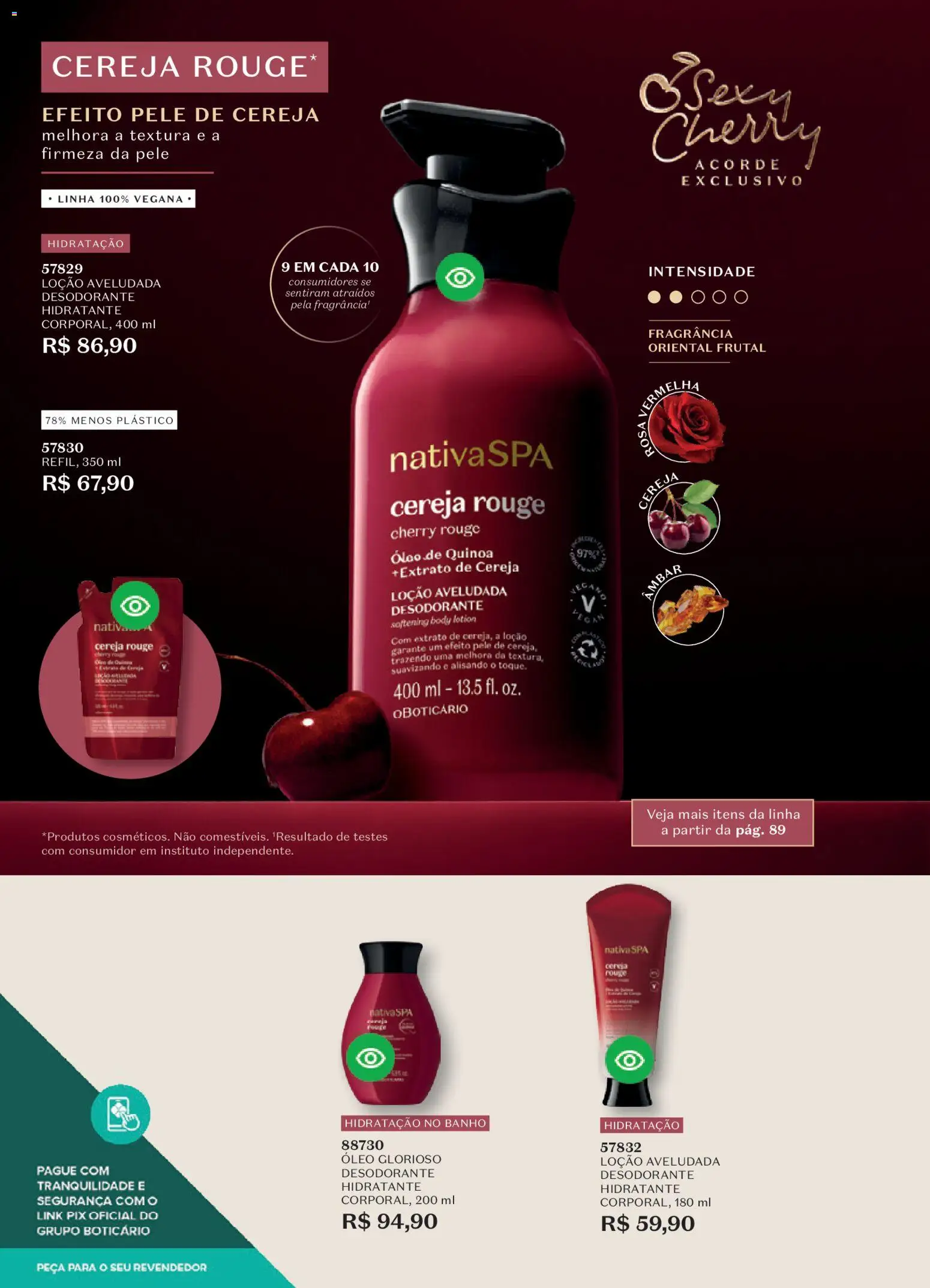 O Boticário Folheto - válido de 02.03.2026 | Página: 86 | Produtos: Cereja, Quinoa, Óleo, Body