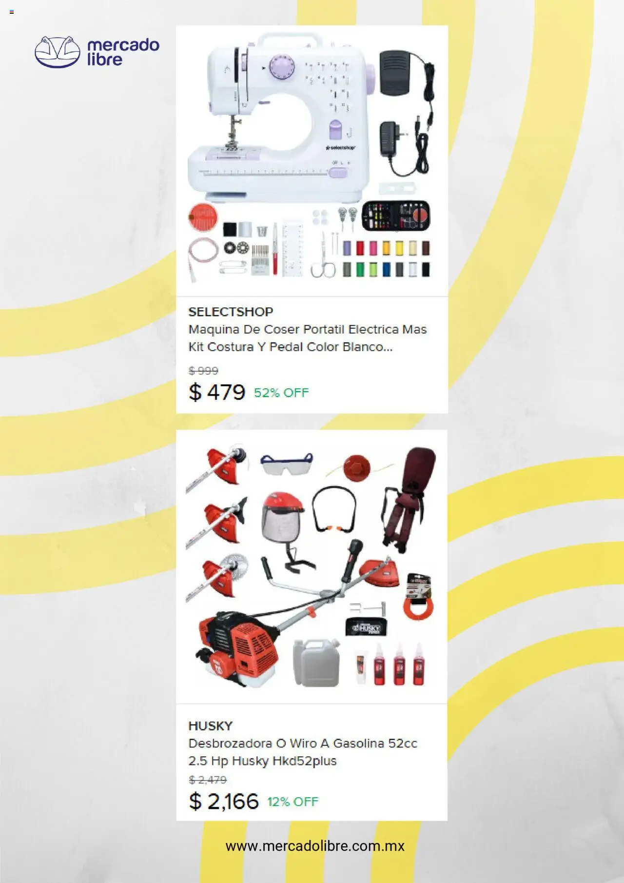 Nuevas ofertas de Mercado Libre válidas en toda la República Mexicana desde el 01.09.2025. ¡Encuentra las mejores ofertas en Mercado Libre - Catálogo! | Página: 5 | Productos: Máquina de coser