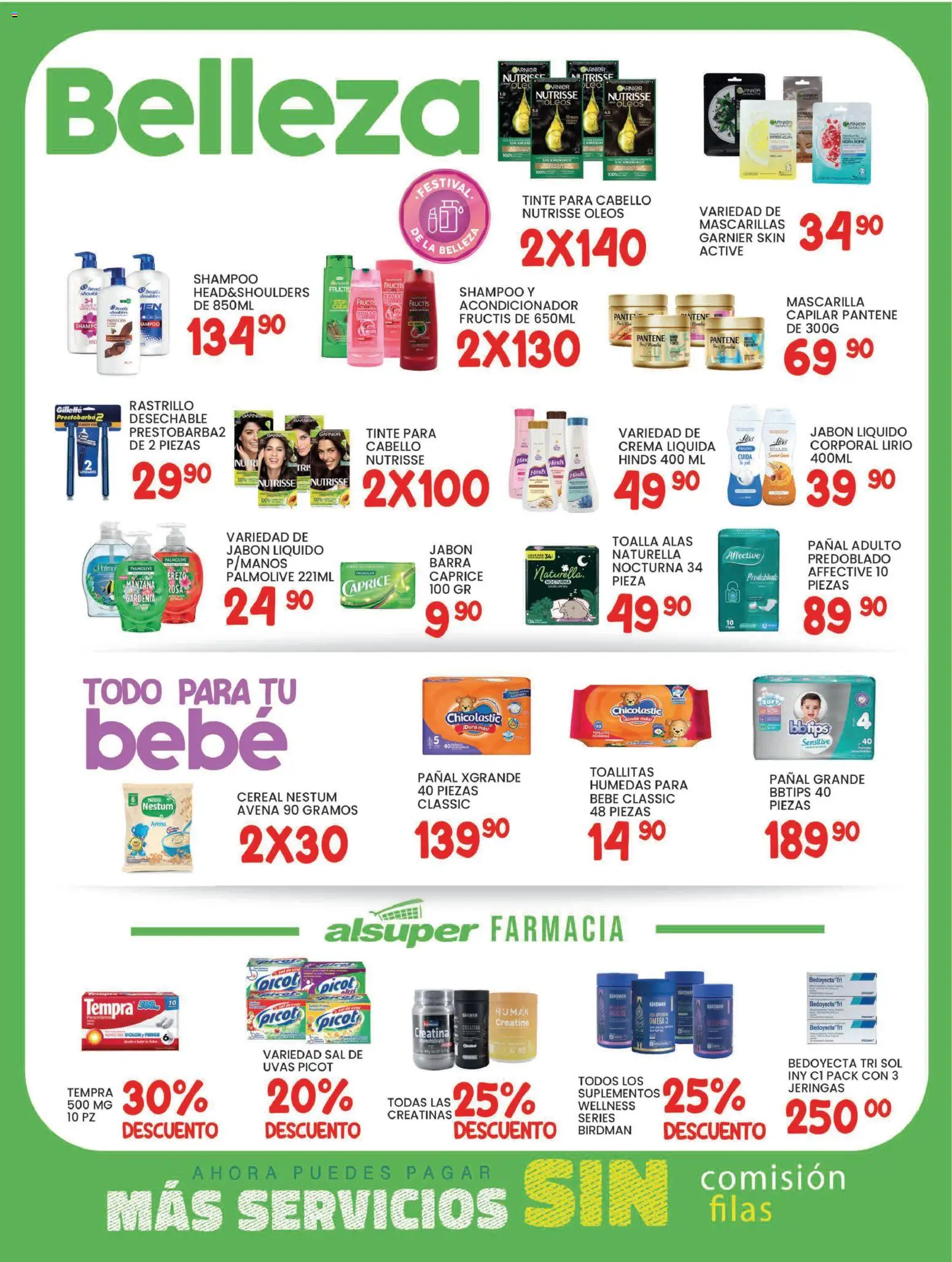 Nuevas ofertas de Alsuper válidas en toda la República Mexicana desde el 13.01.2026. ¡Encuentra las mejores ofertas en Alsuper folleto Durango! | Página: 4 | Productos: Avena, Rastrillo, Barra, Jabón