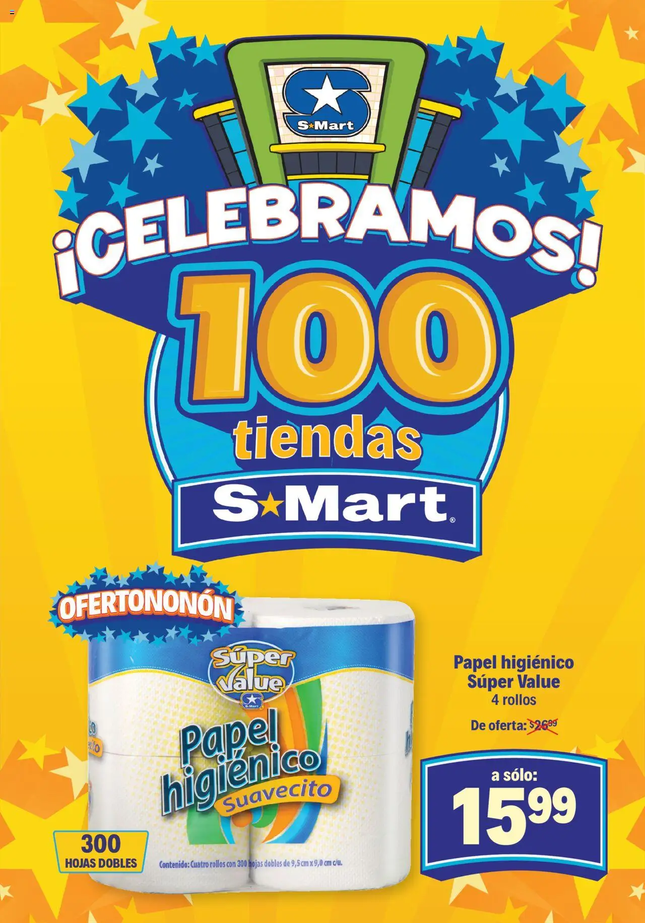 Nuevas ofertas de S-Mart válidas en toda la República Mexicana desde el 26.09.2025. ¡Encuentra las mejores ofertas en S-Mart - Folleto de Feria - Chihuahua! | Página: 2 | Productos: Papel higiénico