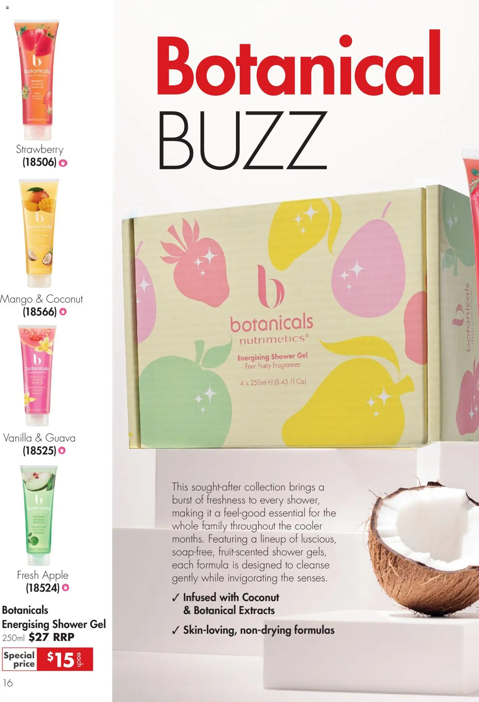Nutrimetics catalogue - valid from 26.04.2026 | Page: 16 | Products: Shower, Shower gel, Mango
