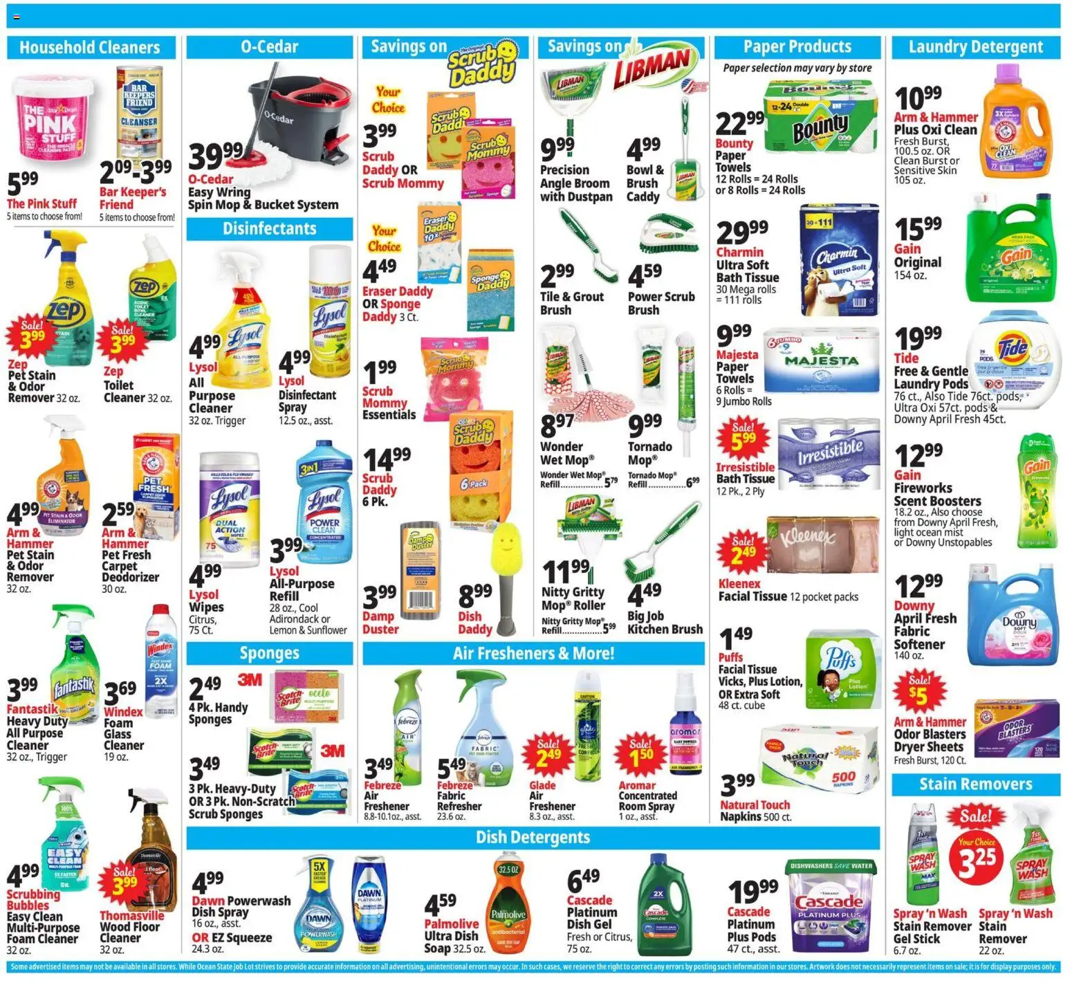 Ocean State Job Lot Weekly Ad - MA - valid from 22.01.2026 | Page: 13 | Products: Carpet, Detergent, Sponge, Water