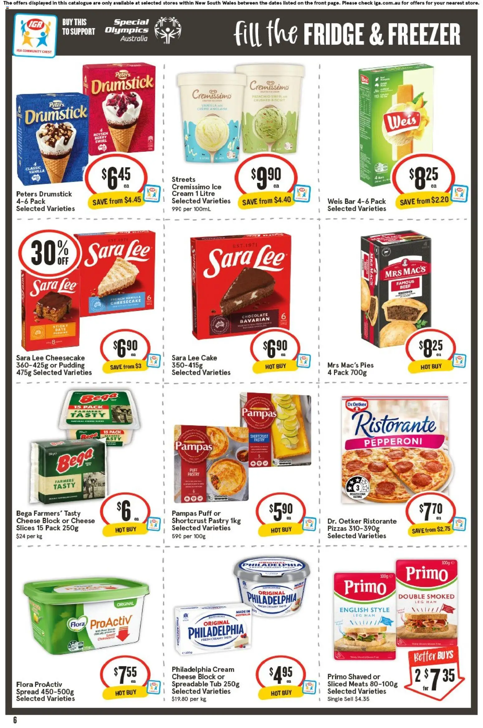 IGA catalogue - valid from 29.04.2026 | Page: 6 | Products: Pastry, Pudding, Pies, Freezer