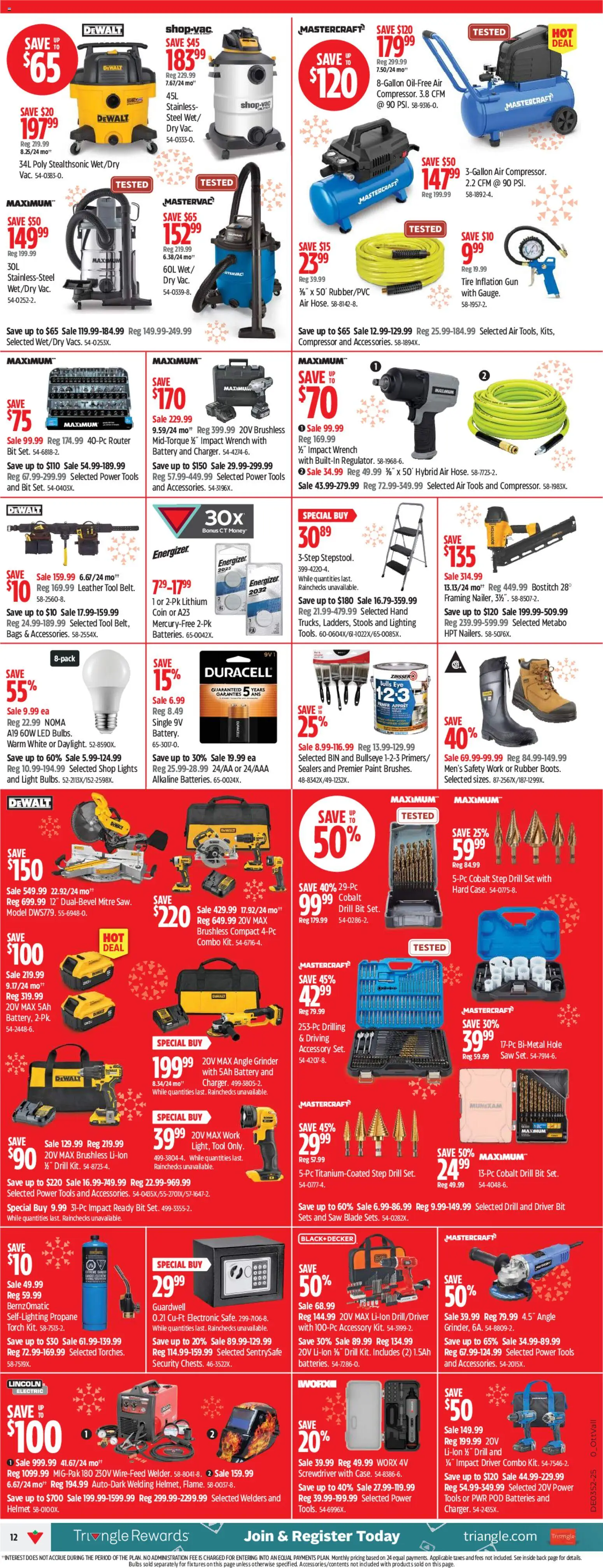 Canadian Tire flyer valid from 18.12.2025 | Page: 16 | Products: Grinder, Battery