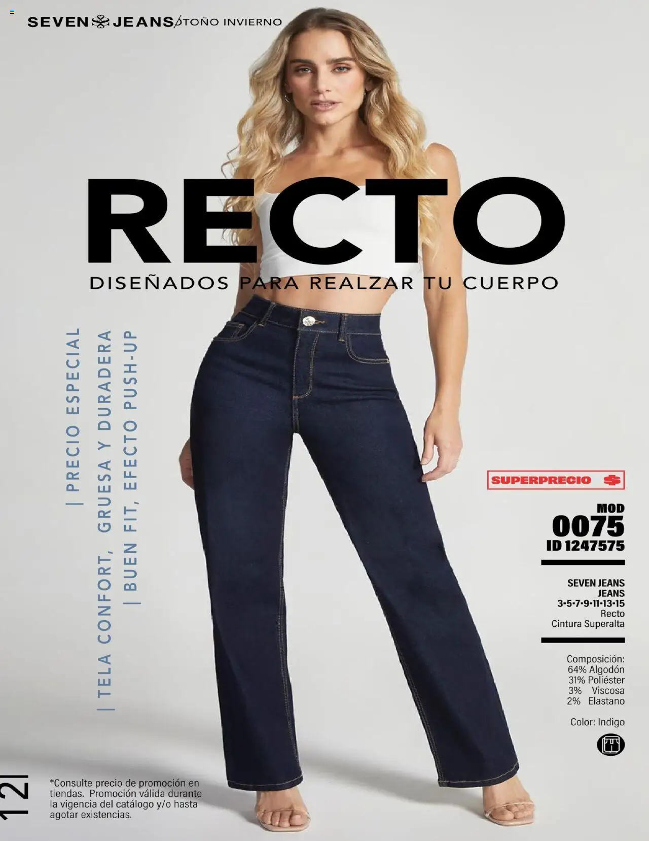 Nuevas ofertas de Price Shoes válidas en toda la República Mexicana desde el 23.07.2025. ¡Encuentra las mejores ofertas en Price Shoes - Catálogo Seven Jeans! | Página: 12 | Productos: Algodón