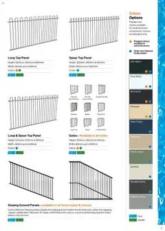 Preview of Bunnings Warehouse - Protectoral Aluminium and Glass Fencing Brochure - valid from 22.09.2025 | Page: 7 | Products: Desk, Fence, Powder, Radiator