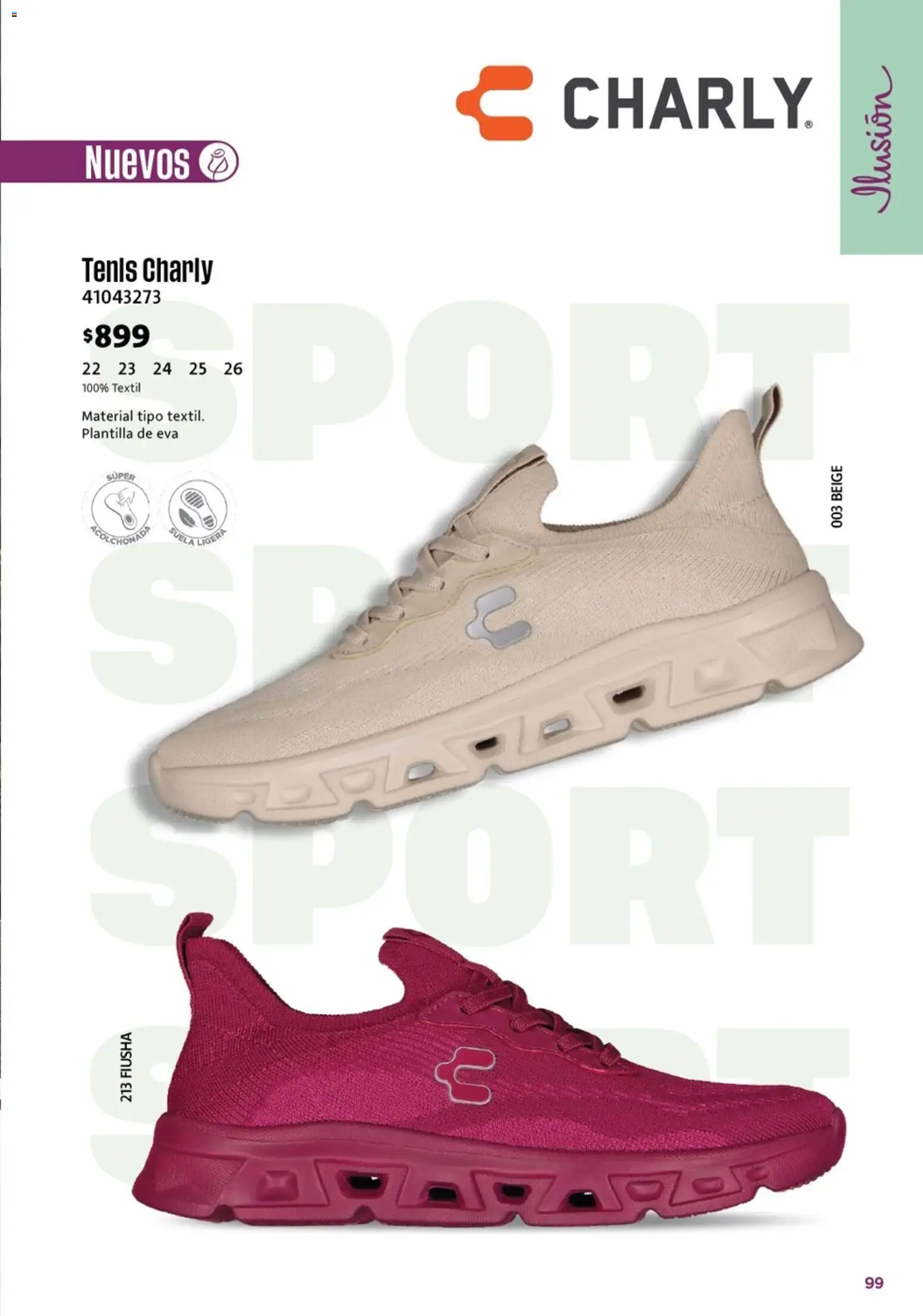 Nuevas ofertas de Ilusión válidas en toda la República Mexicana desde el 01.03.2026. ¡Encuentra las mejores ofertas en Ilusión catálogo Marcas Amigas! | Página: 101 | Productos: Tenis