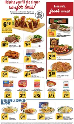 Preview of Food Lion weekly ads valid from 01.01.2026 | Page: 3 | Products: Table, Seafood, Sausage, Garlic
