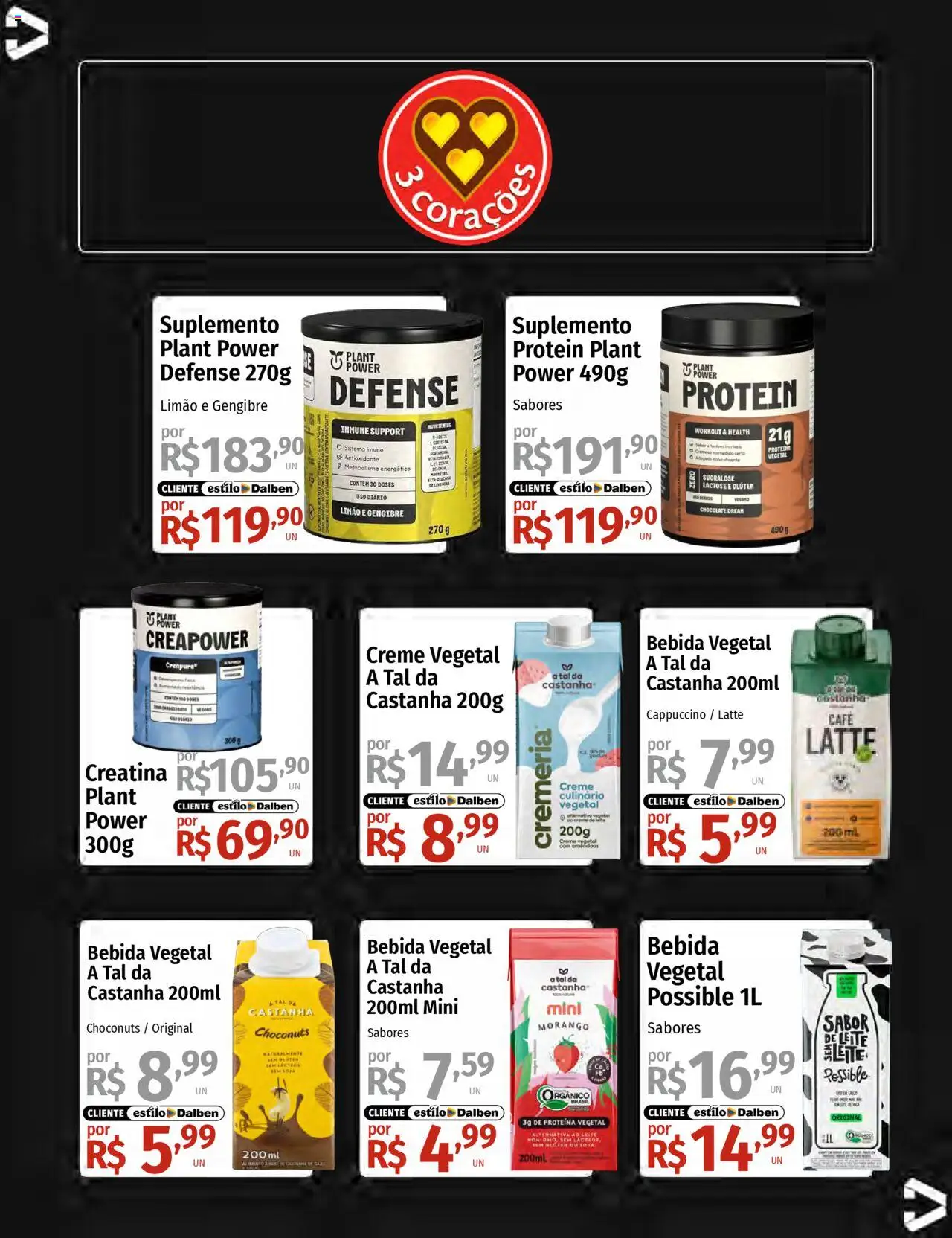 Supermercado Dalben Folheto - válido de 16.09.2025 | Página: 8 | Produtos: Gengibre, Energético, Leite, Café