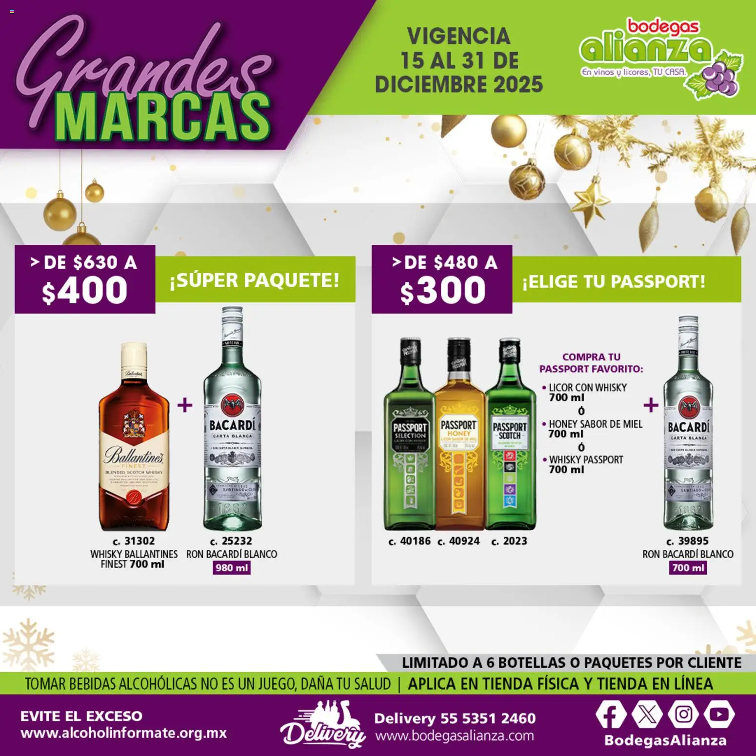 Nuevas ofertas de Bodegas Alianza válidas en toda la República Mexicana desde el 15.12.2025. ¡Encuentra las mejores ofertas en Bodegas Alianza catálogo Grandes Marcas! | Página: 19 | Productos: Whisky