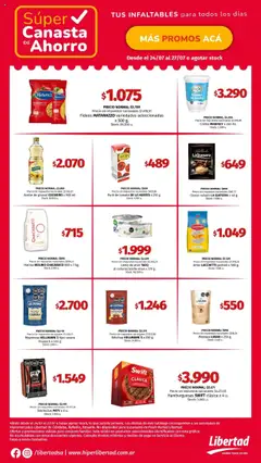 Vista previa Hipermercado Libertad - Canasta - CENTRO válido desde el 24.07.2025