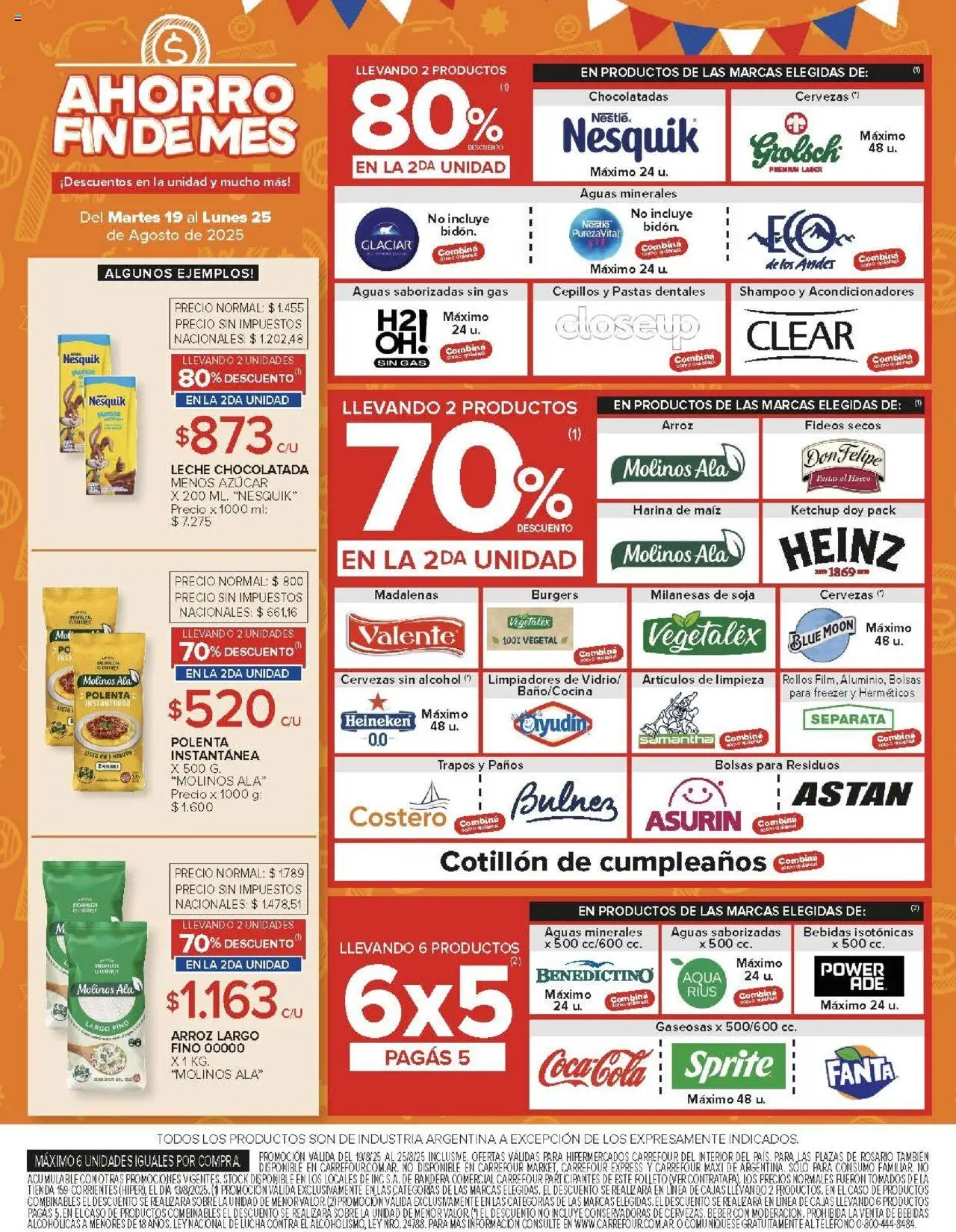 Carrefour ofertas - Córdoba │ válido desde el 19.08.2025 | Página: 10 | Productos: Caso, Rosario, Ketchup, Shampoo