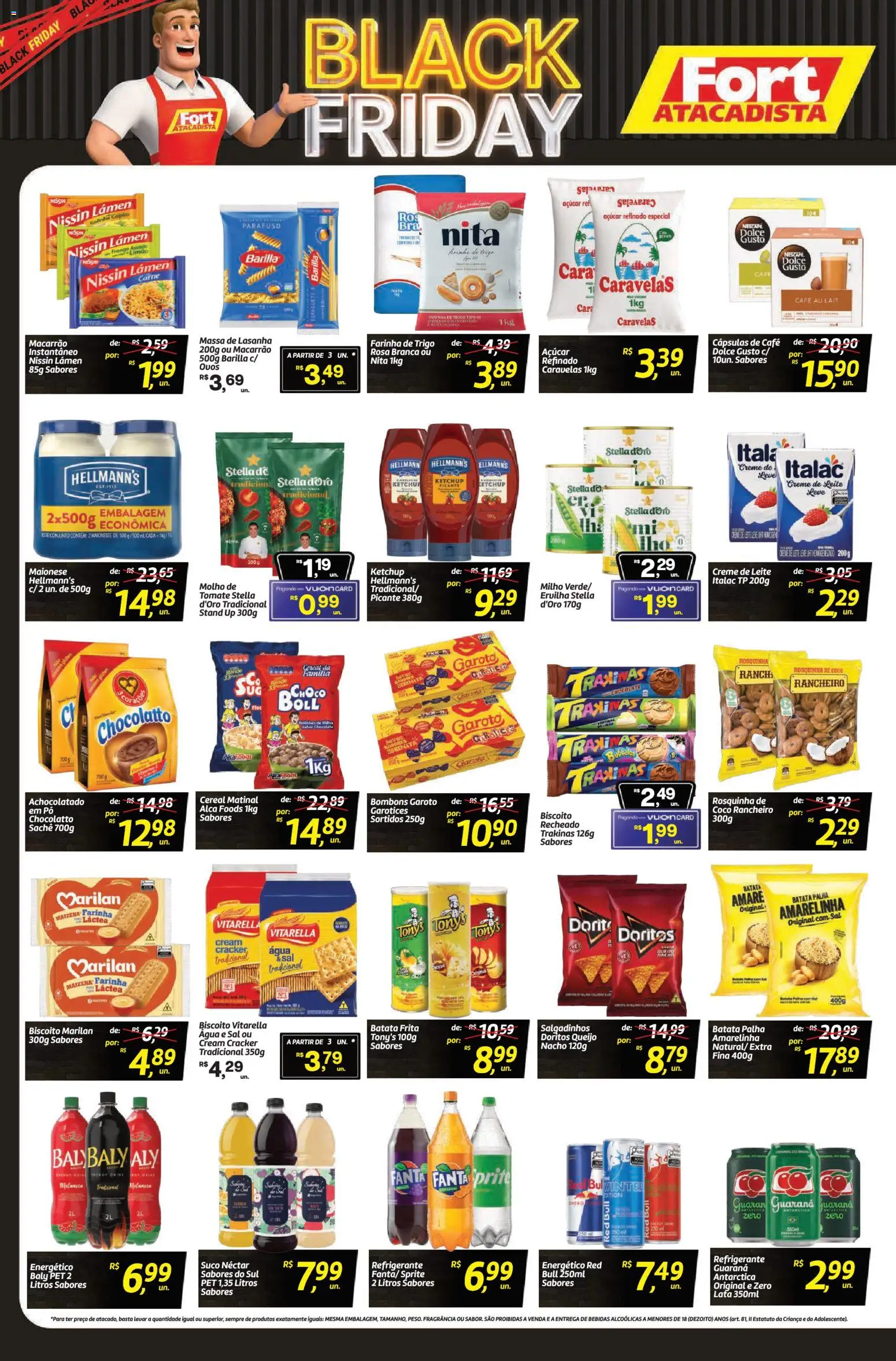 Fort Atacadista Folheto - válido de 28.11.2025 | Página: 2 | Produtos: Pó, Batata palha, Sal, Rosquinha