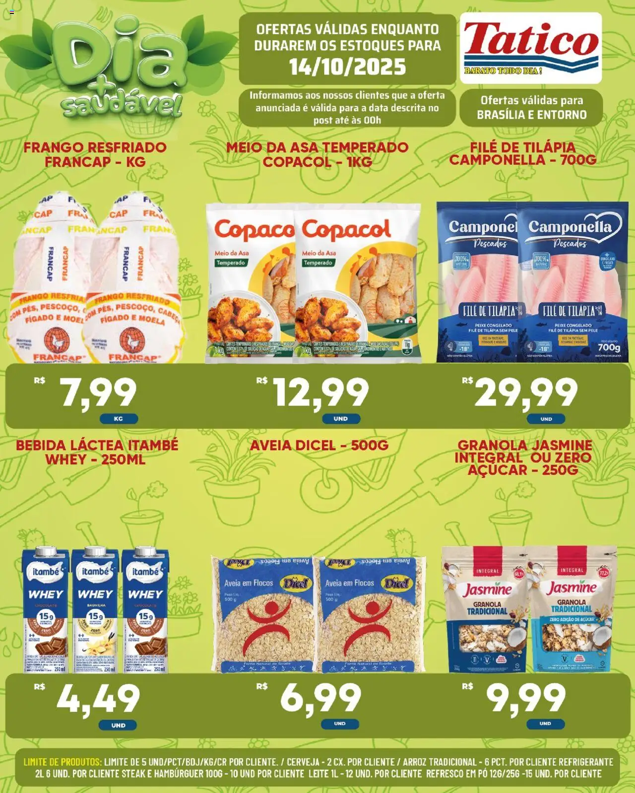Tatico Folheto - válido de 14.10.2025 | Página: 7 | Produtos: Moela, Chocolate, Açúcar, Filé de tilápia