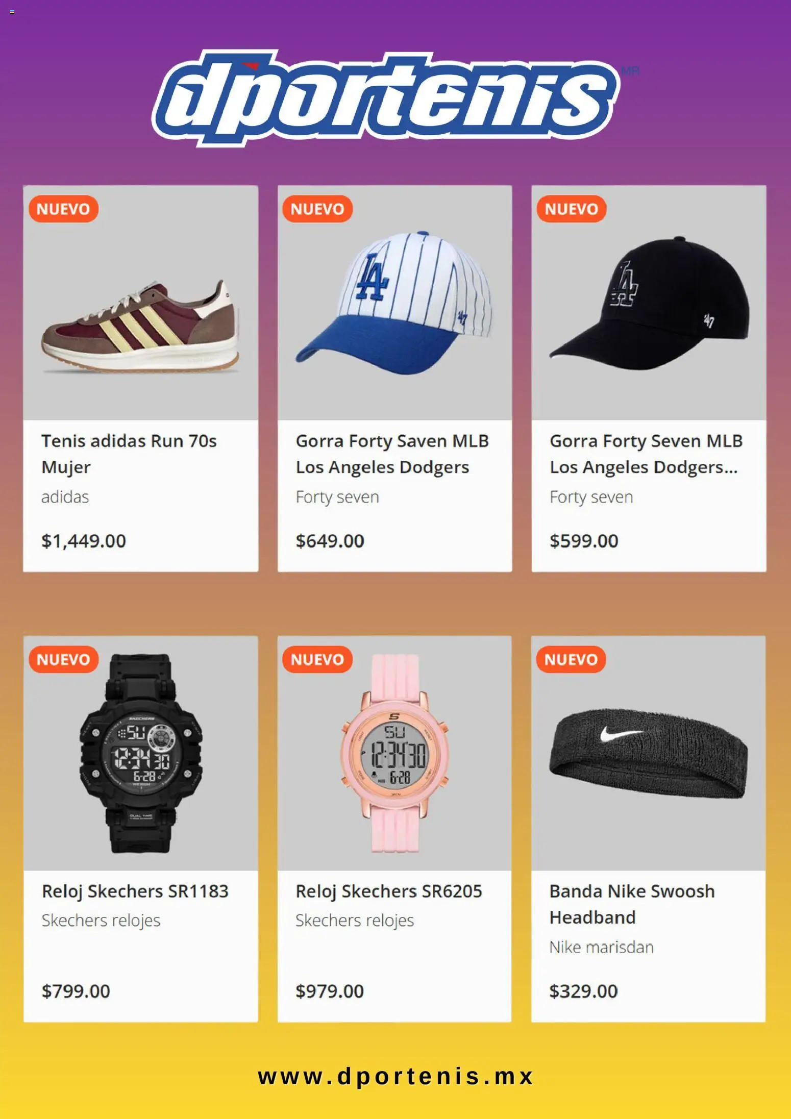 Nuevas ofertas de Dportenis válidas en toda la República Mexicana desde el 08.01.2026. ¡Encuentra las mejores ofertas en Dportenis catálogo! | Página: 4 | Productos: Tenis, Gorra, Reloj