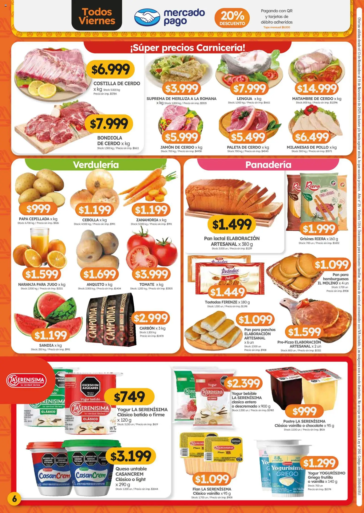 Cordiez ofertas │ válido desde el 13.11.2025 | Página: 6 | Productos: Panadería, Pollo, Frutilla, Zanahoria