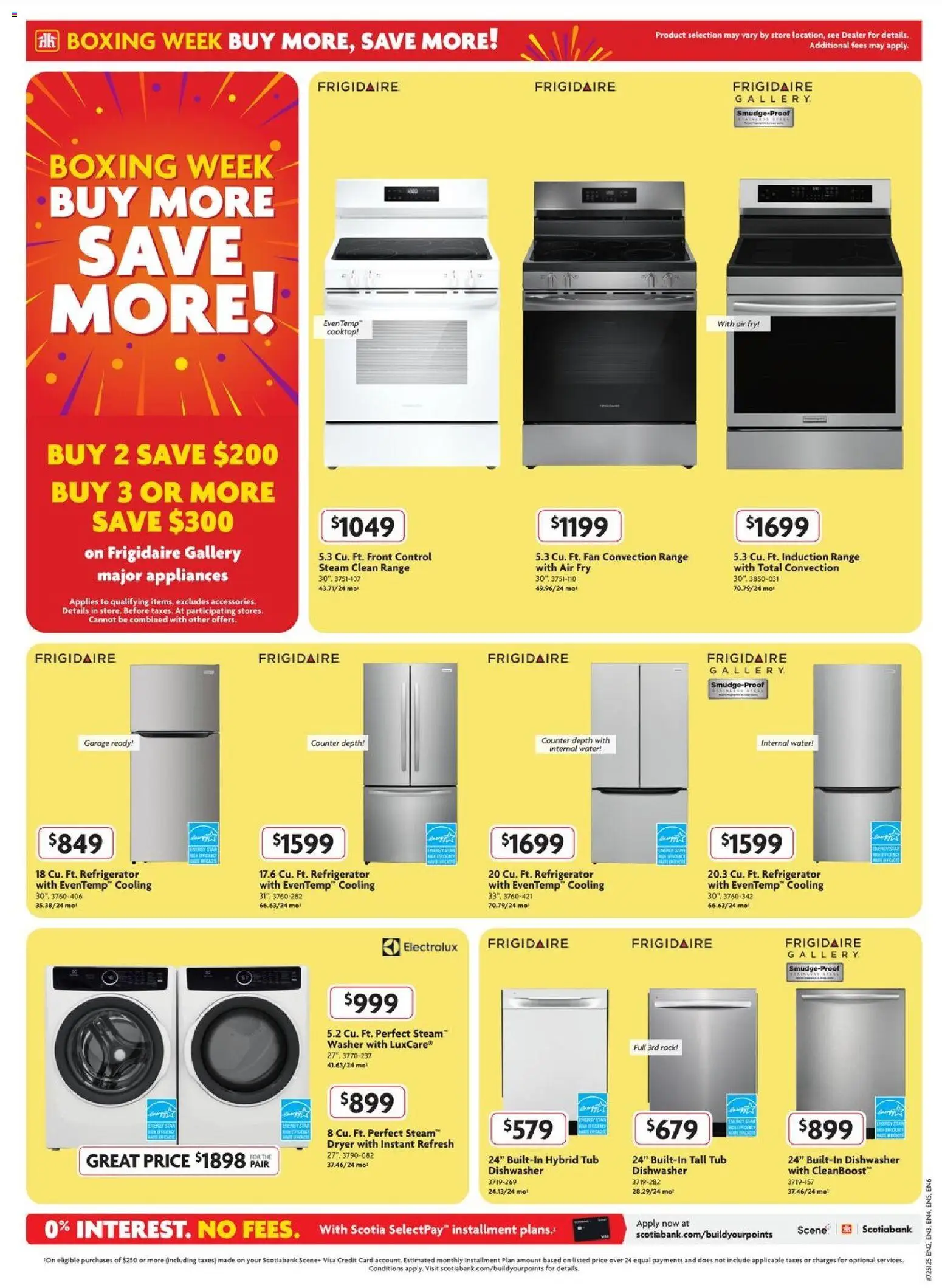 Home Hardware flyer valid from 18.12.2025 | Page: 2 | Products: Refrigerator, Dryer, Dishwasher, Fan