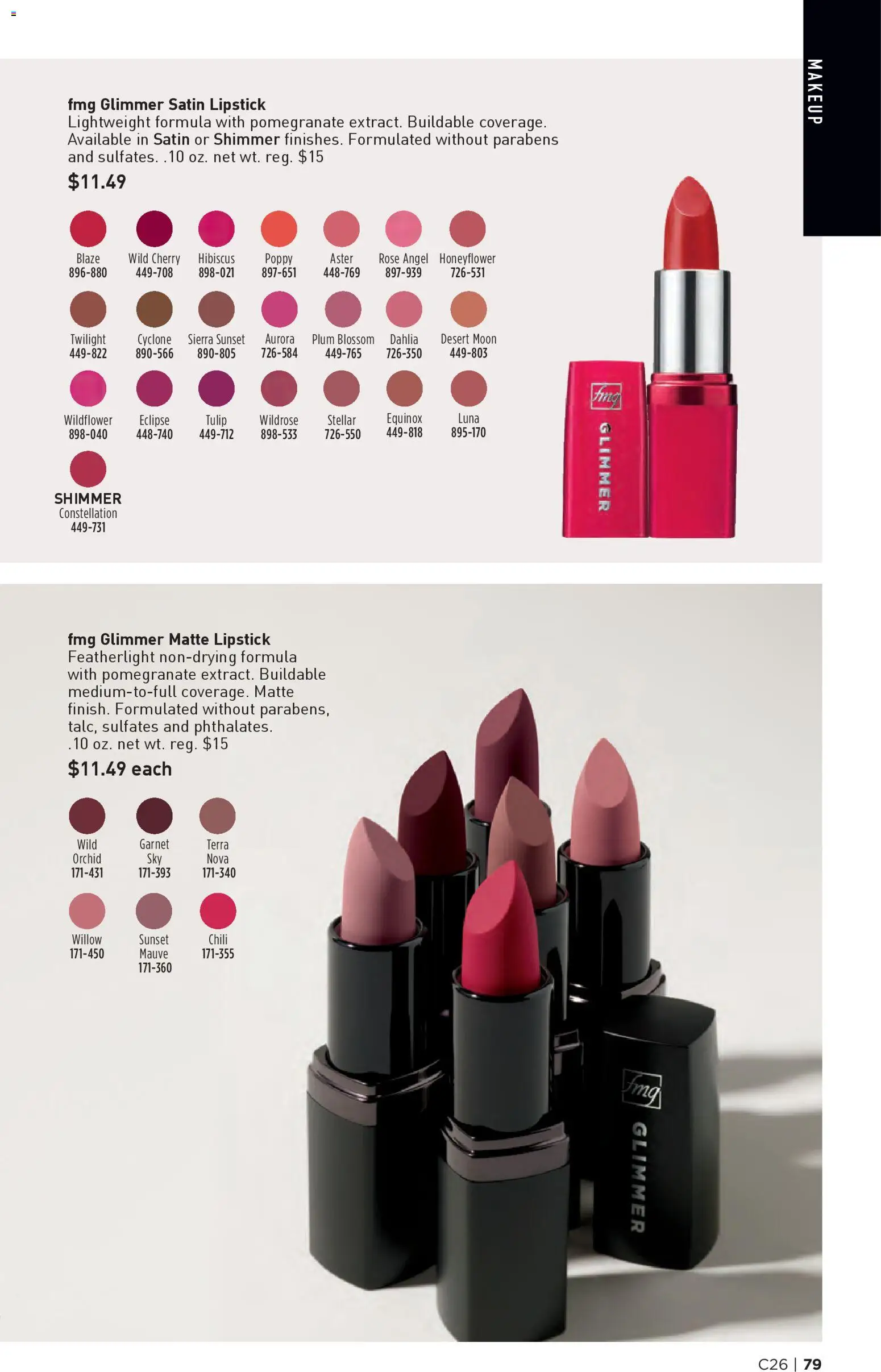 Avon Brochure - valid from 17.12.2025 | Page: 79 | Products: Plum, Lipstick