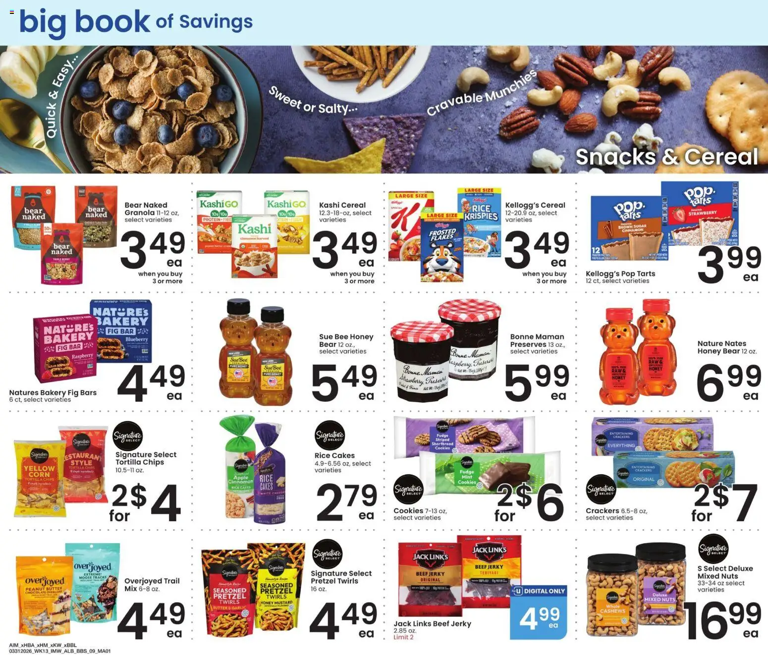 Albertsons Big Book of Savings - valid from 31.03.2026 | Page: 8 | Products: Corn, Rice, Chips, Nuts