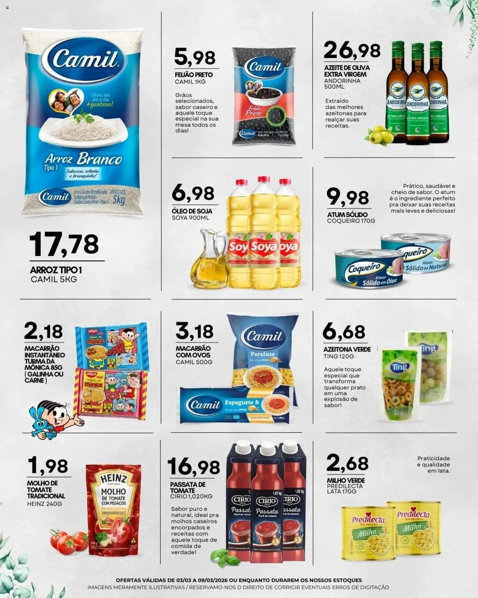 Mercadão Atacadista Folheto - válido de 03.03.2026 | Página: 4 | Produtos: Espaguete, Feijão, Carne, Soja