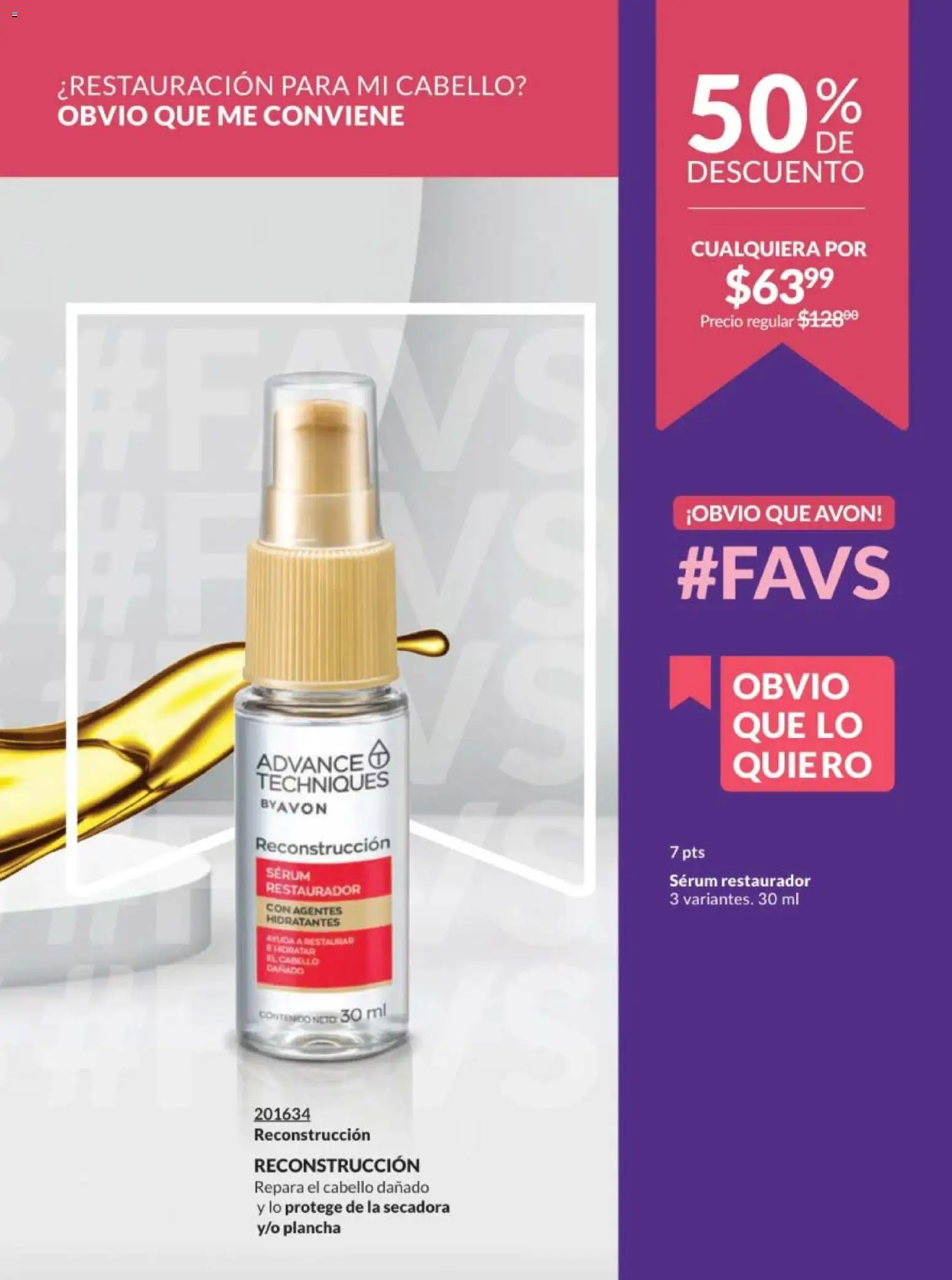 Nuevas ofertas de AVON válidas en toda la República Mexicana desde el 28.11.2025. ¡Encuentra las mejores ofertas en AVON campaña 18 2025! | Página: 195 | Productos: Secadora, Serum, Plancha