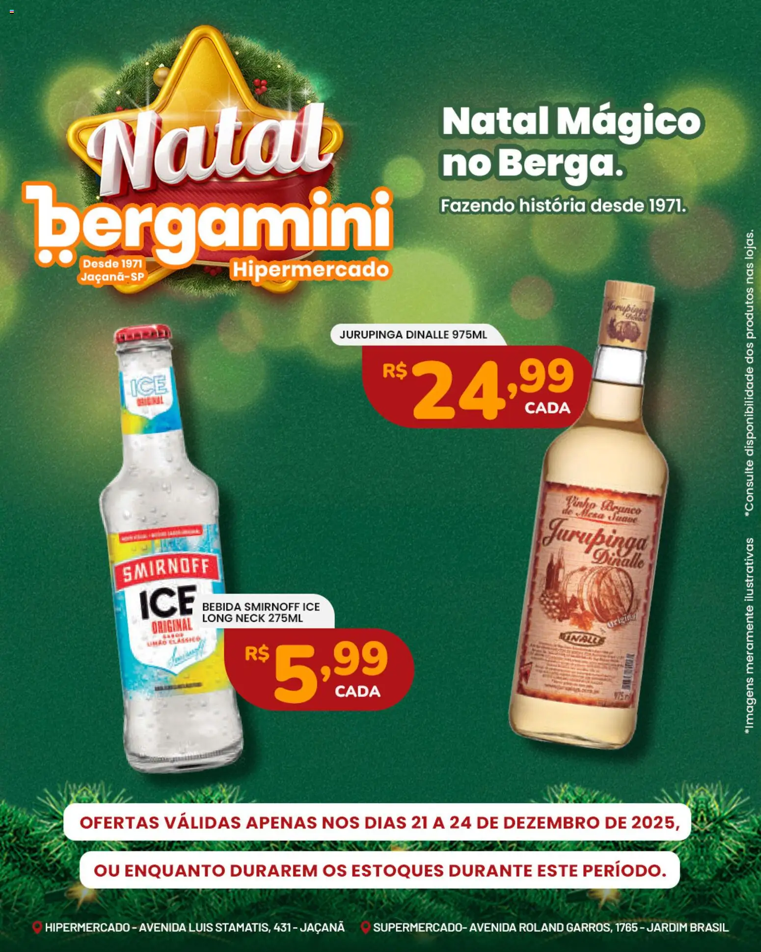 Supermercado Bergamini Folheto - válido de 21.12.2025 | Página: 9 | Produtos: Vinho, Bebida