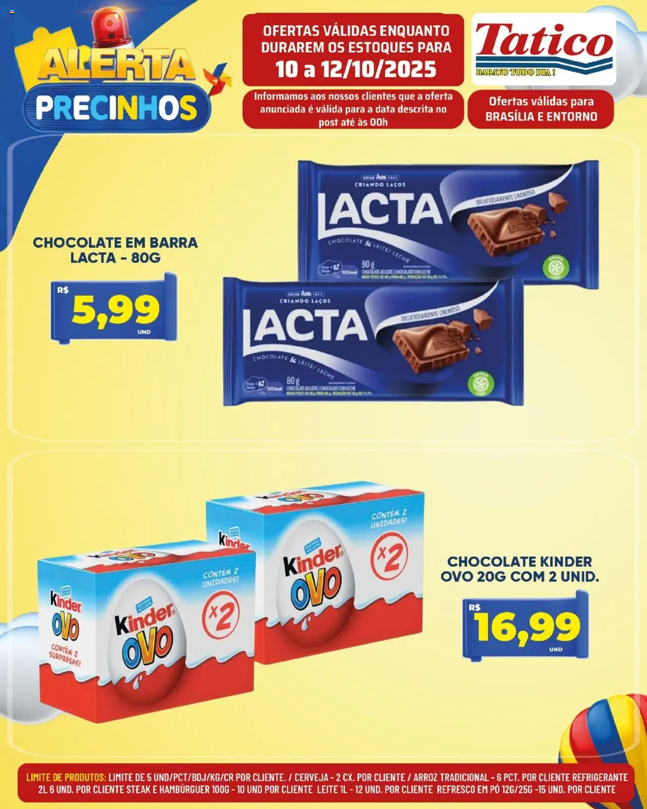 Tatico Folheto - válido de 10.10.2025 | Página: 4 | Produtos: Pó, Leite, Chocolate, Arroz