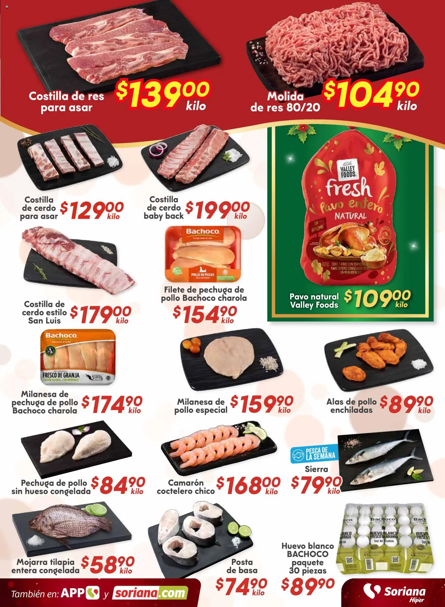 Nuevas ofertas de Soriana válidas en toda la República Mexicana desde el 21.11.2025. ¡Encuentra las mejores ofertas en Soriana - Fin de Semana Híper: Juárez! | Página: 3 | Productos: Pollo, Milanesa, Termómetro, Sierra