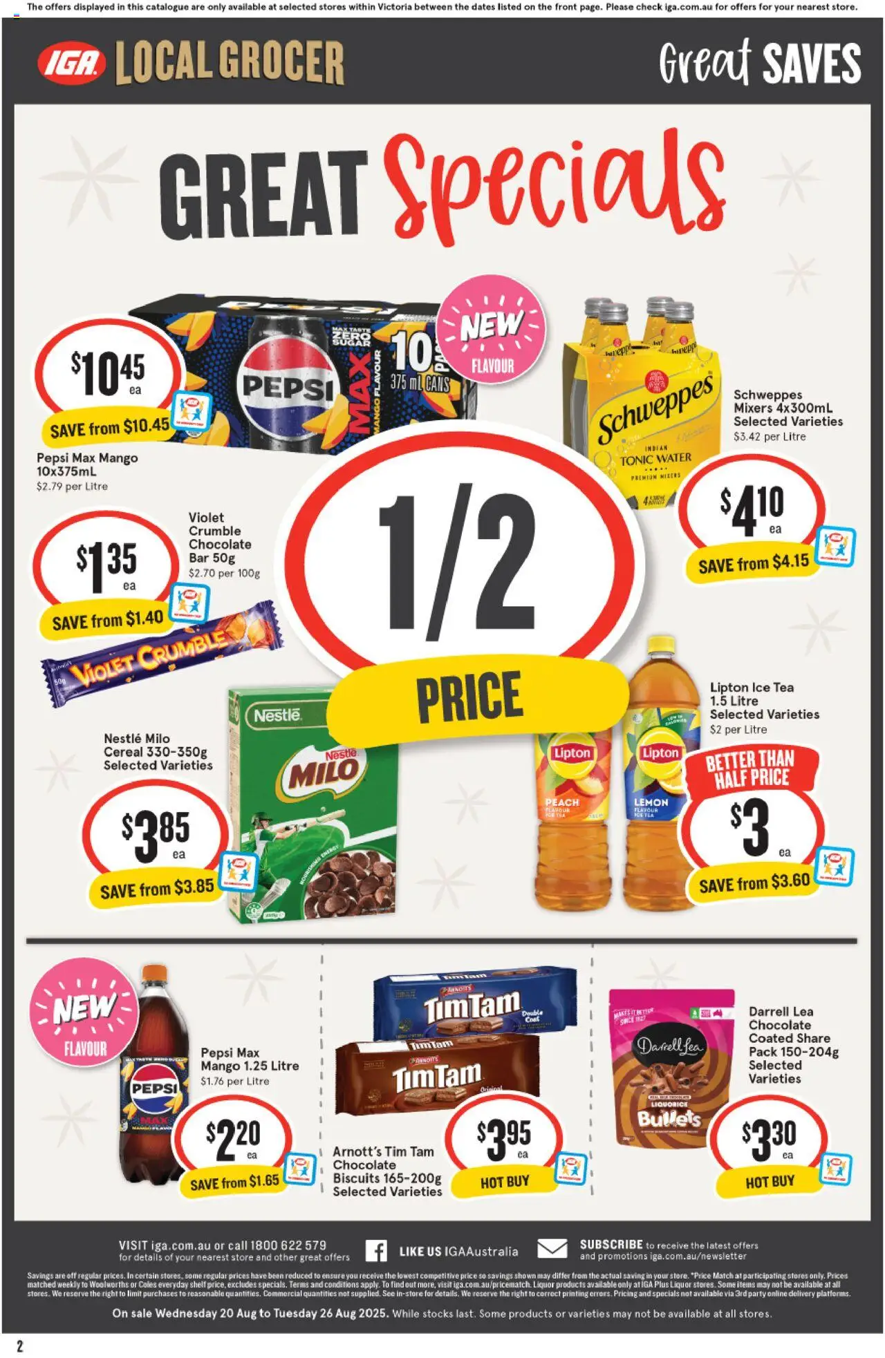 IGA catalogue - valid from 20.08.2025 | Page: 8 | Products: Soap, Dog food, Tampons, Tablets