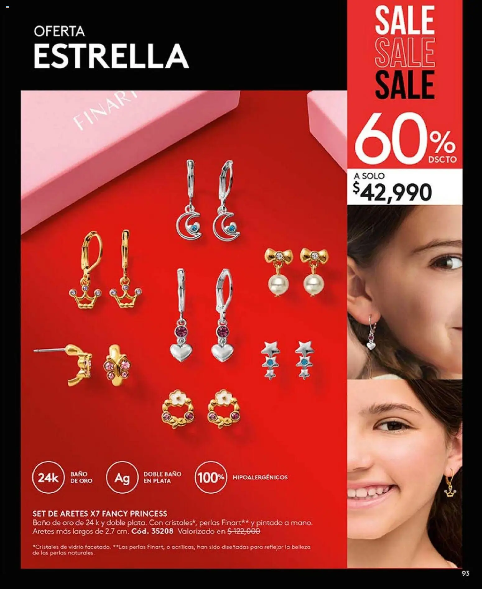 Ésika revista - valida desde el 01.02.2026 | Página: 93 | Productos: Aretes, Baño