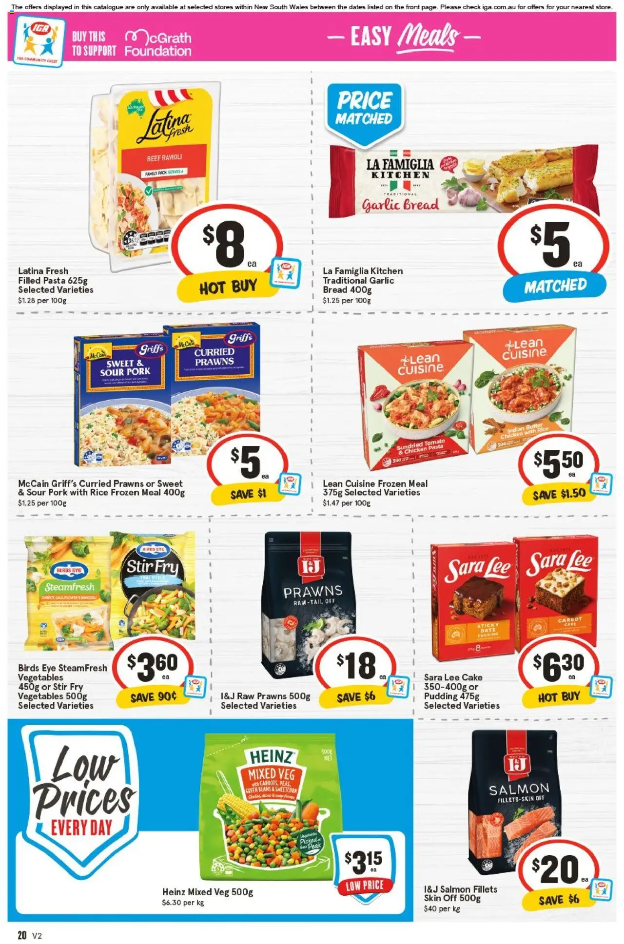 IGA catalogue - valid from 10.09.2025 | Page: 21 | Products: Bread, Chicken, Beef, Salmon