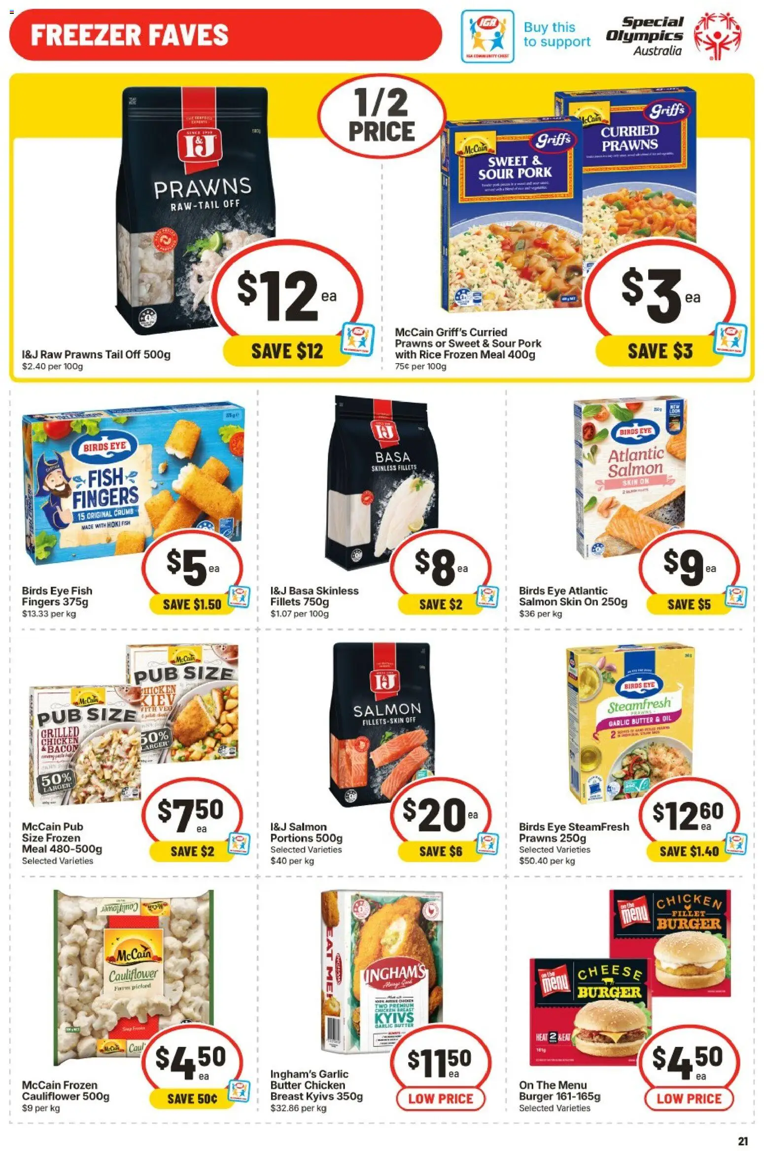 IGA catalogue - valid from 29.04.2026 | Page: 22 | Products: Butter, Pork, Fish, Salmon