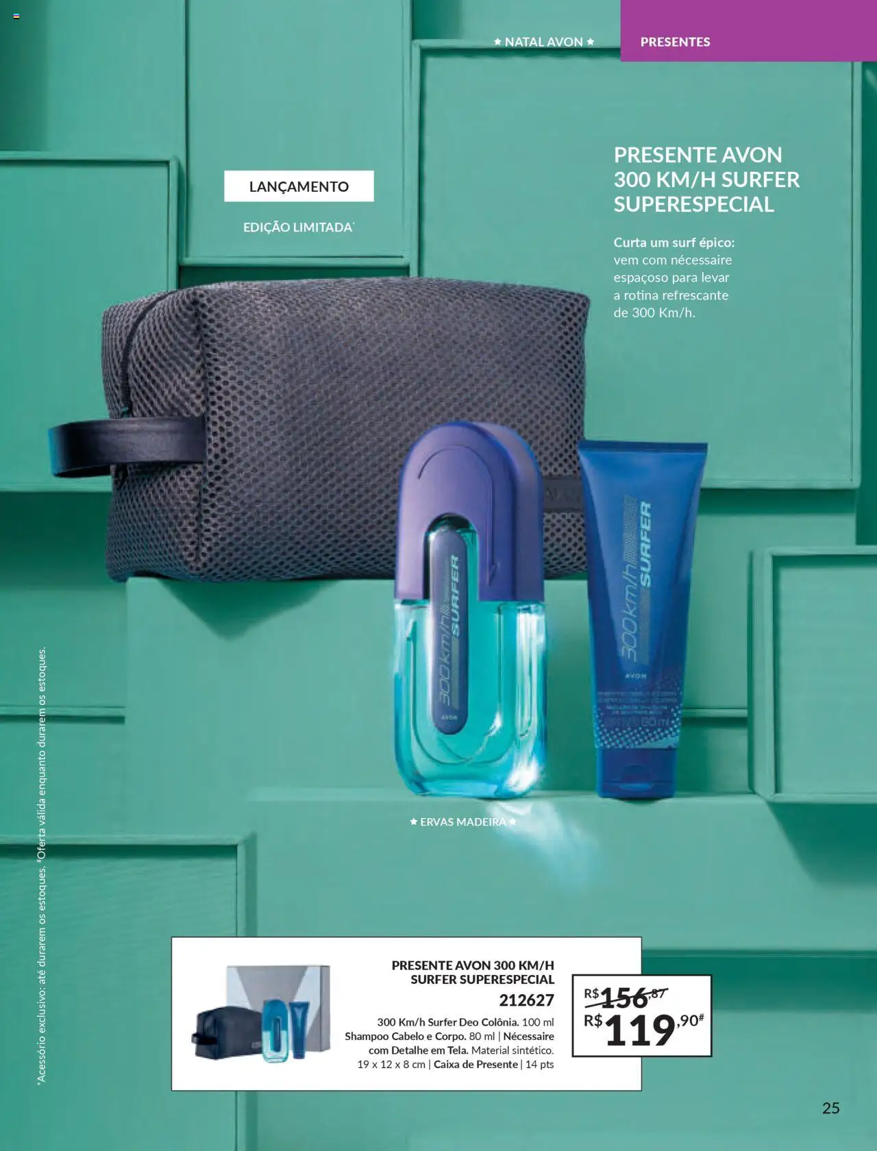 Avon Folheto - válido de 07.10.2025 | Página: 25 | Produtos: Shampoo, Necessaire, Caixa