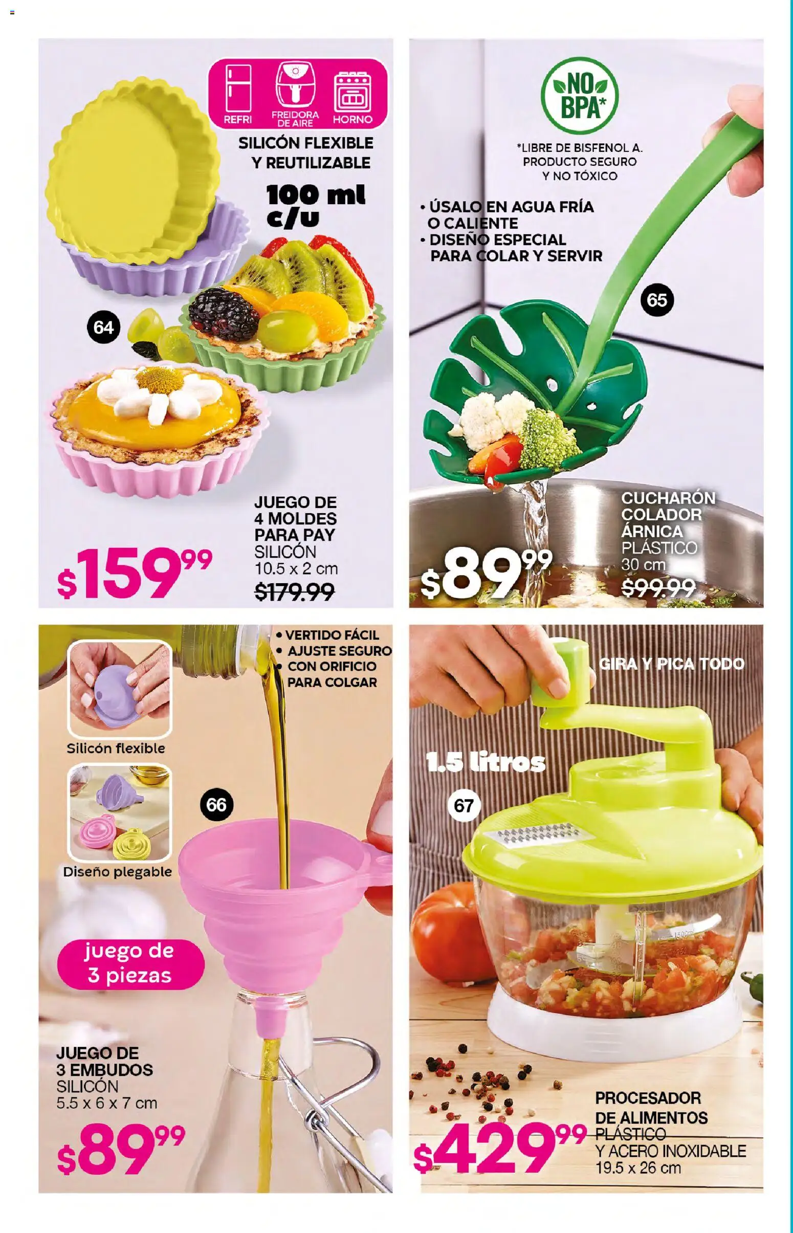 Nuevas ofertas de Fuller válidas en toda la República Mexicana desde el 21.01.2026. ¡Encuentra las mejores ofertas en Fuller campaña 21 2026! | Página: 38 | Productos: Colador, Agua, Freidora, Cucharón