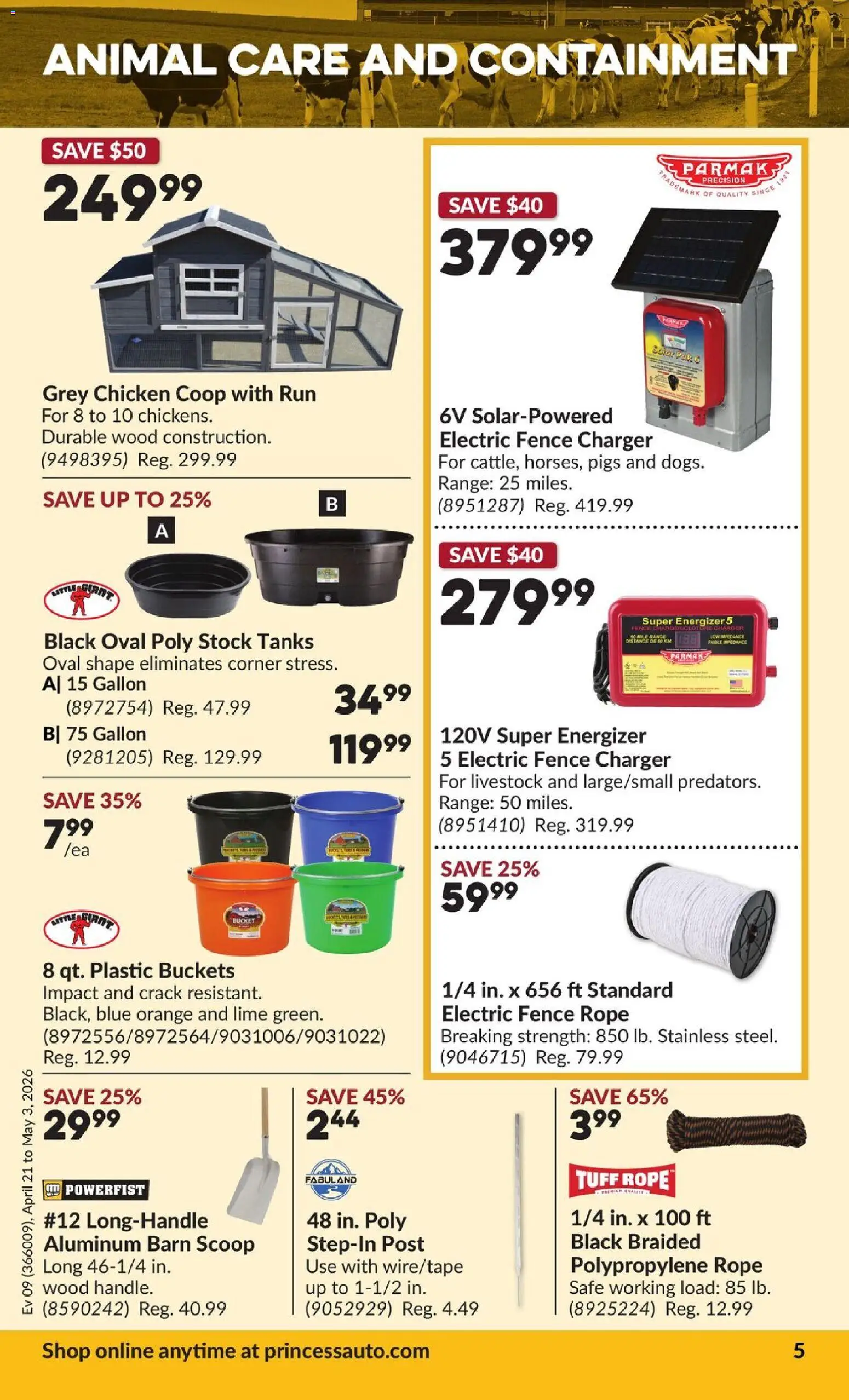 Princess Auto flyer valid from 21.04.2026 | Page: 9 | Products: Chicken