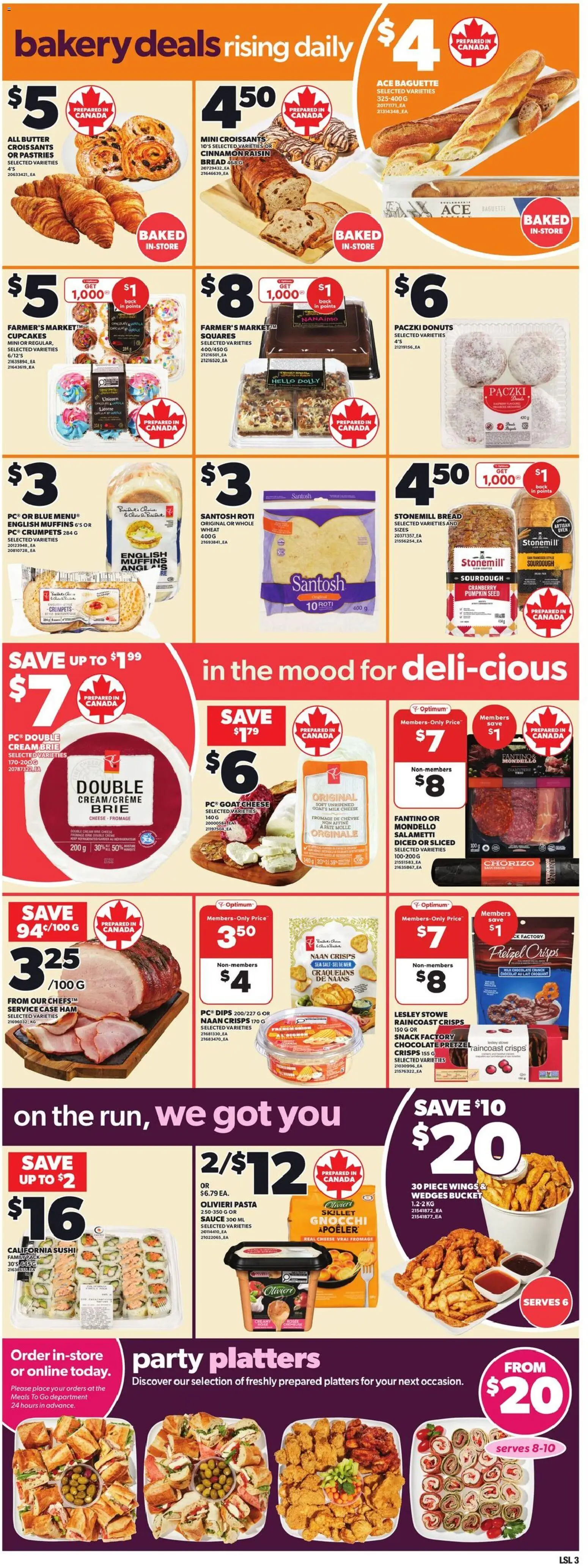 Loblaws flyer valid from 12.02.2026 | Page: 6 | Products: Bakery, Bread, Chocolate, Ham
