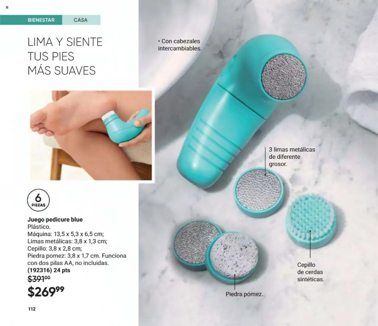 Nuevas ofertas de AVON válidas en toda la República Mexicana desde el 09.08.2025. ¡Encuentra las mejores ofertas en AVON - Casa & Estilo 13 2025! | Página: 114 | Productos: Cepillo, Lima, Juego, Pilas