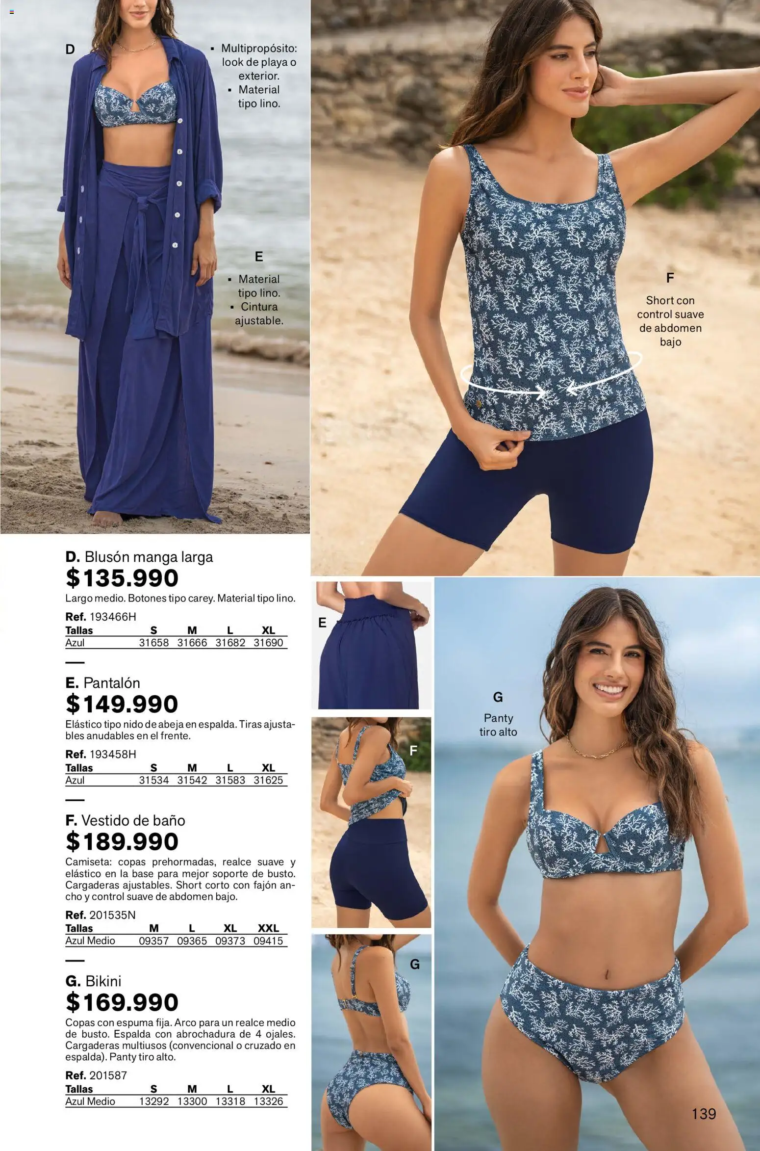 Leonisa revista - valida desde el 13.11.2025 | Página: 139 | Productos: Espuma, Bikini, Short, Camiseta