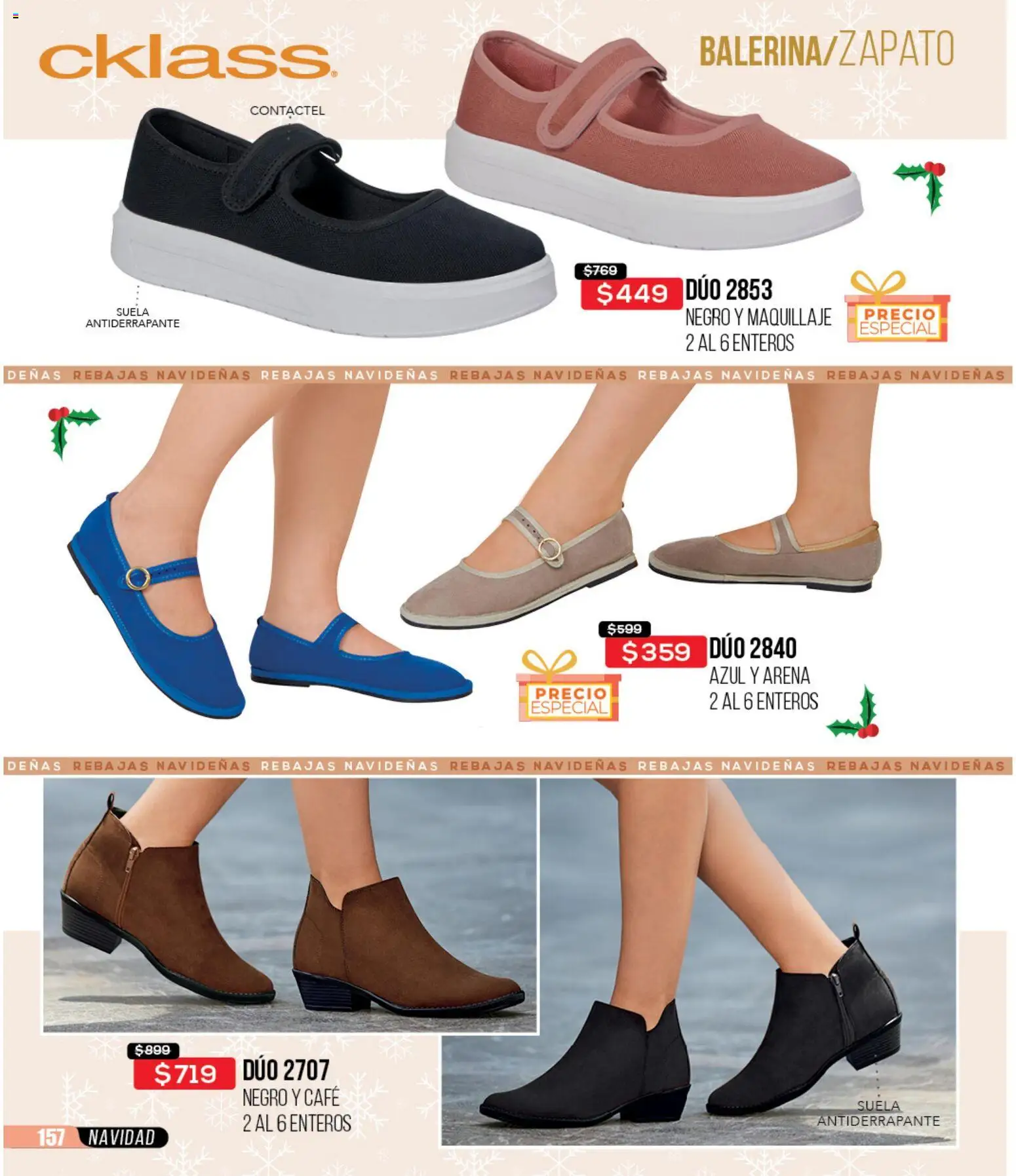 Nuevas ofertas de Cklass válidas en toda la República Mexicana desde el 30.11.2025. ¡Encuentra las mejores ofertas en Cklass catálogo Rebajas Navideñas Ropa! | Página: 415 | Productos: Café, Maquillaje