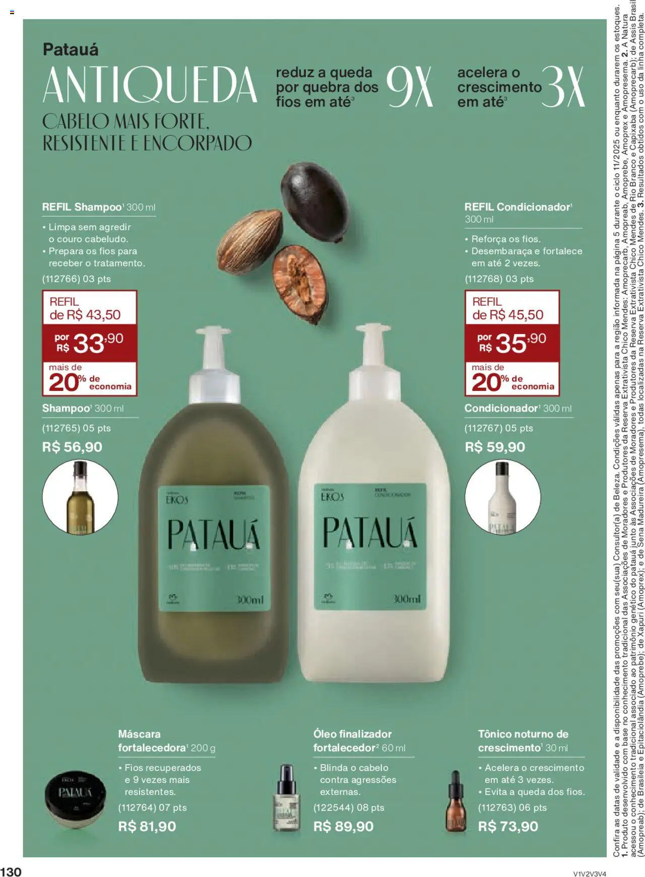 Natura Folheto - válido de 15.06.2025 | Página: 130 | Produtos: Tônico, Óleo, Base
