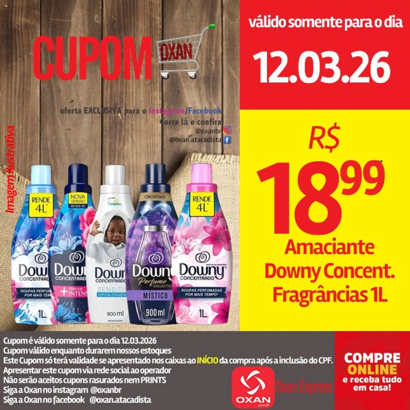 Oxan Atacadista Folheto - válido de 12.03.2026 | Página: 9 | Produtos: Perfume, Roupas, Amaciante
