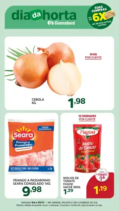 Supermercado Guanabara - Ofertas da semana - Pré-Visualização do folheto da loja Supermercado Guanabara, válido de 04.11.2025